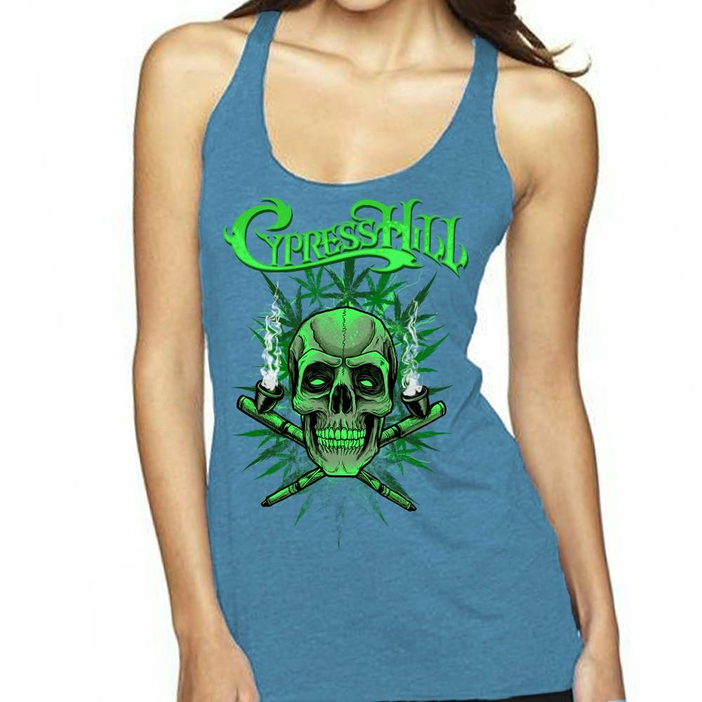 Official Cypress Hill Skull Logo T-Shirt Skull And Bones Black Sunday Rise Up