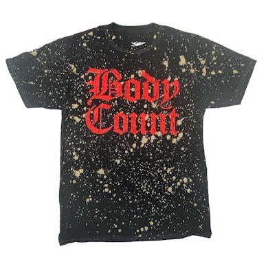 Body Count "Old English Logo" Splatter Dyed T-Shirt