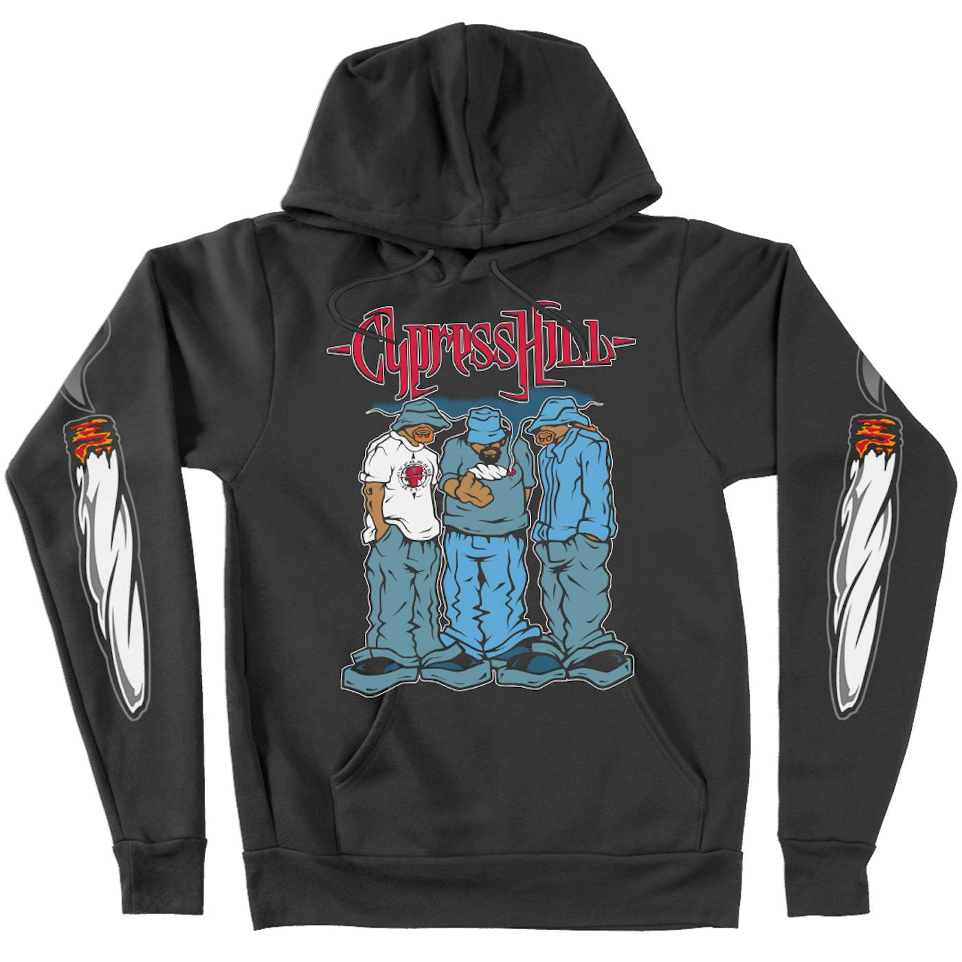 Cypress Hill "Blunted" Pullover Hoodie With Sleeve Print