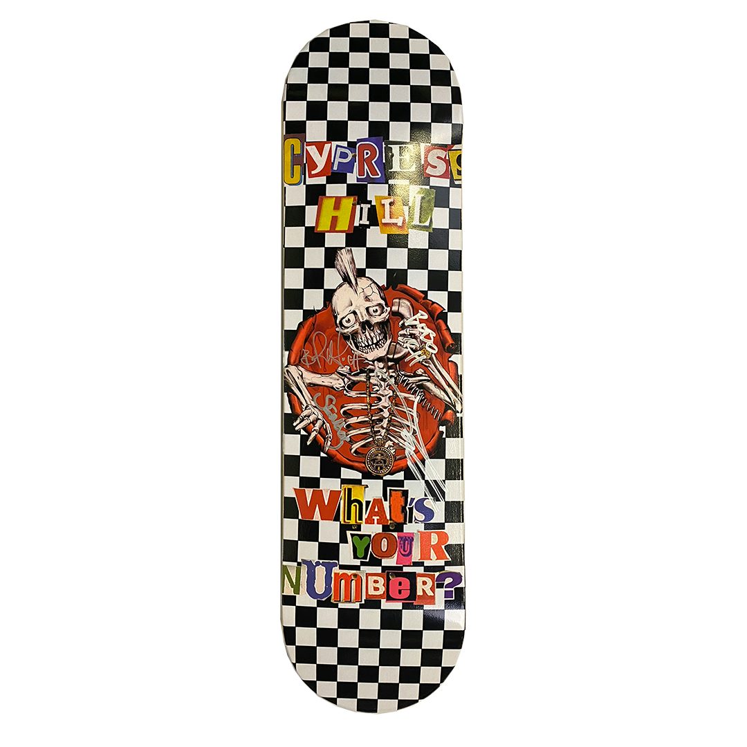 Cypress Hill "Whats Your Number" AUTOGRAPHED Limited Edition Skate Deck
