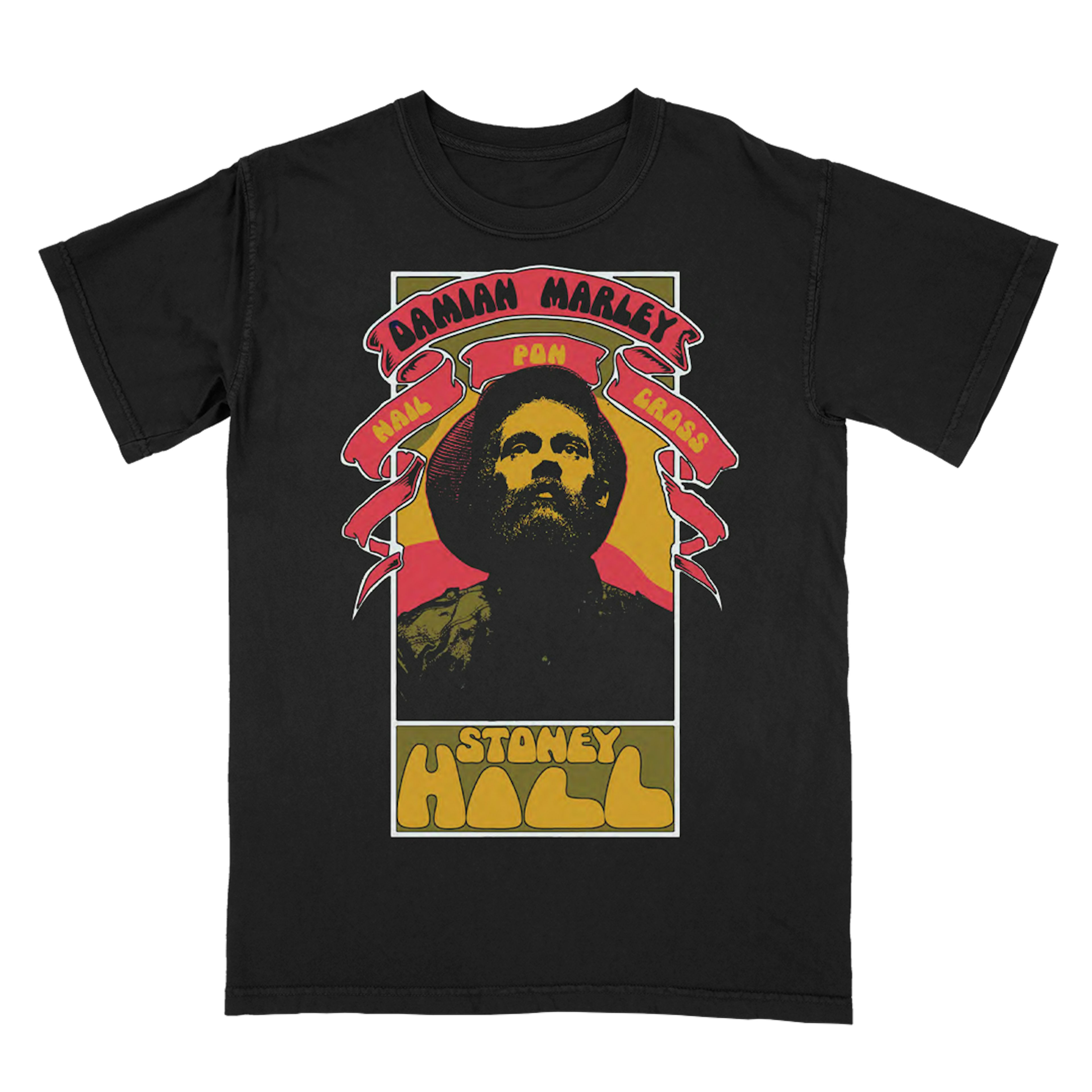 Damian Marley "Nail Pon Cross" TShirt in Black