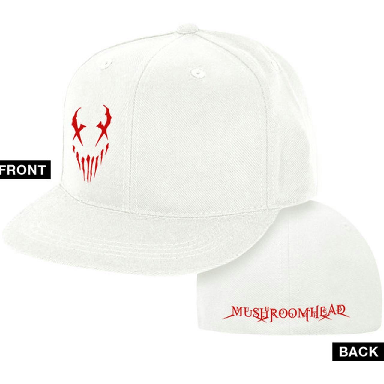 Mushroomhead "XFace" Flex Fit Hat White and Red