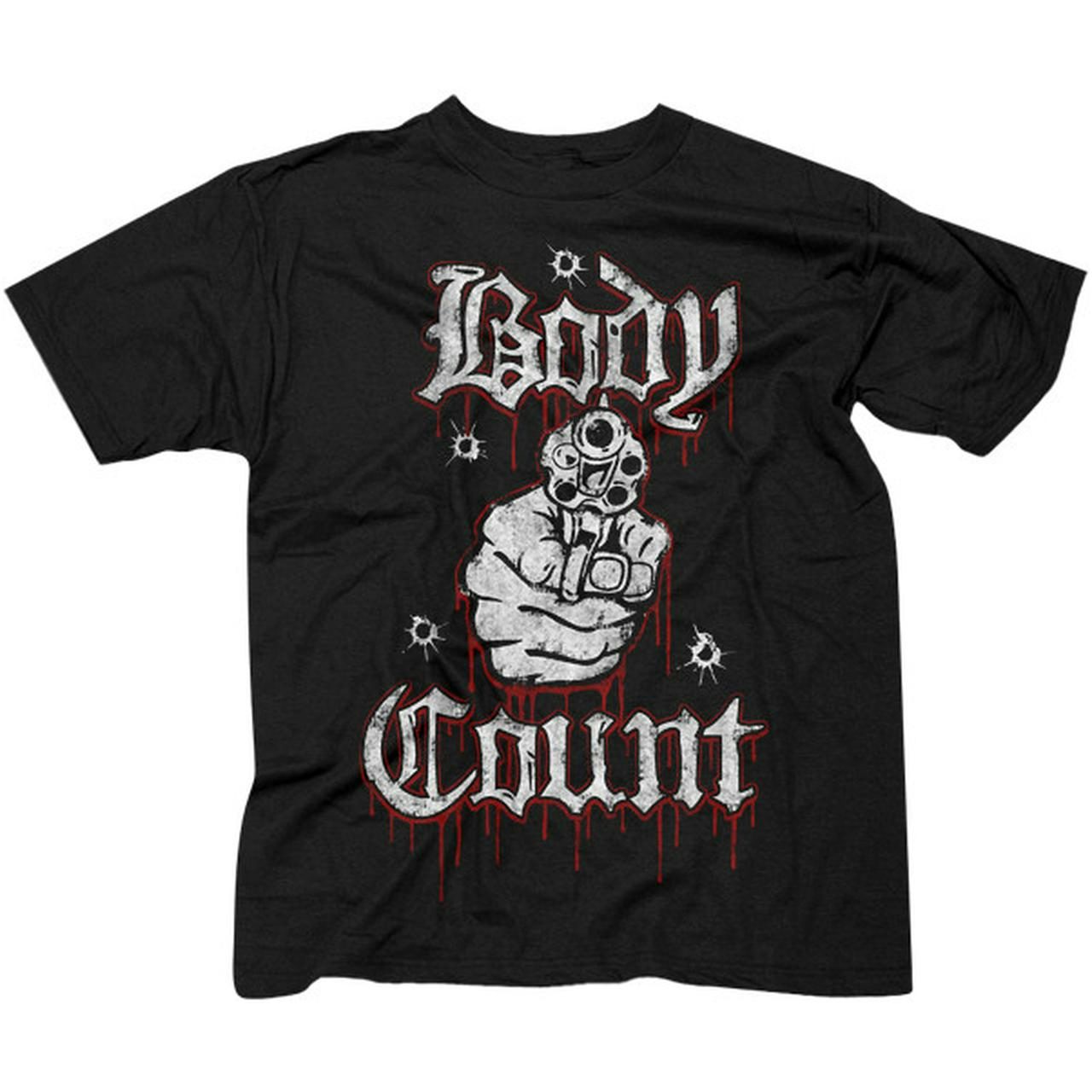 Body Count Mens Talk Shit Get Shot T-Shirt Black