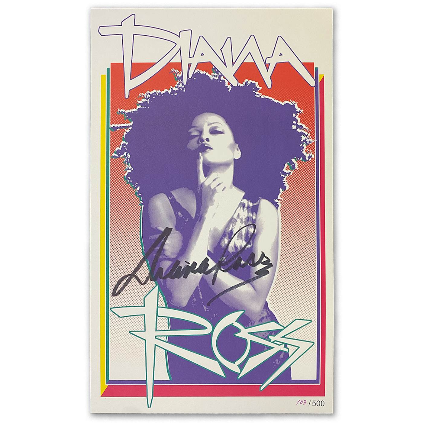 Diana Ross "Cover Page" AUTOGRAPHED Limited Edition Poster