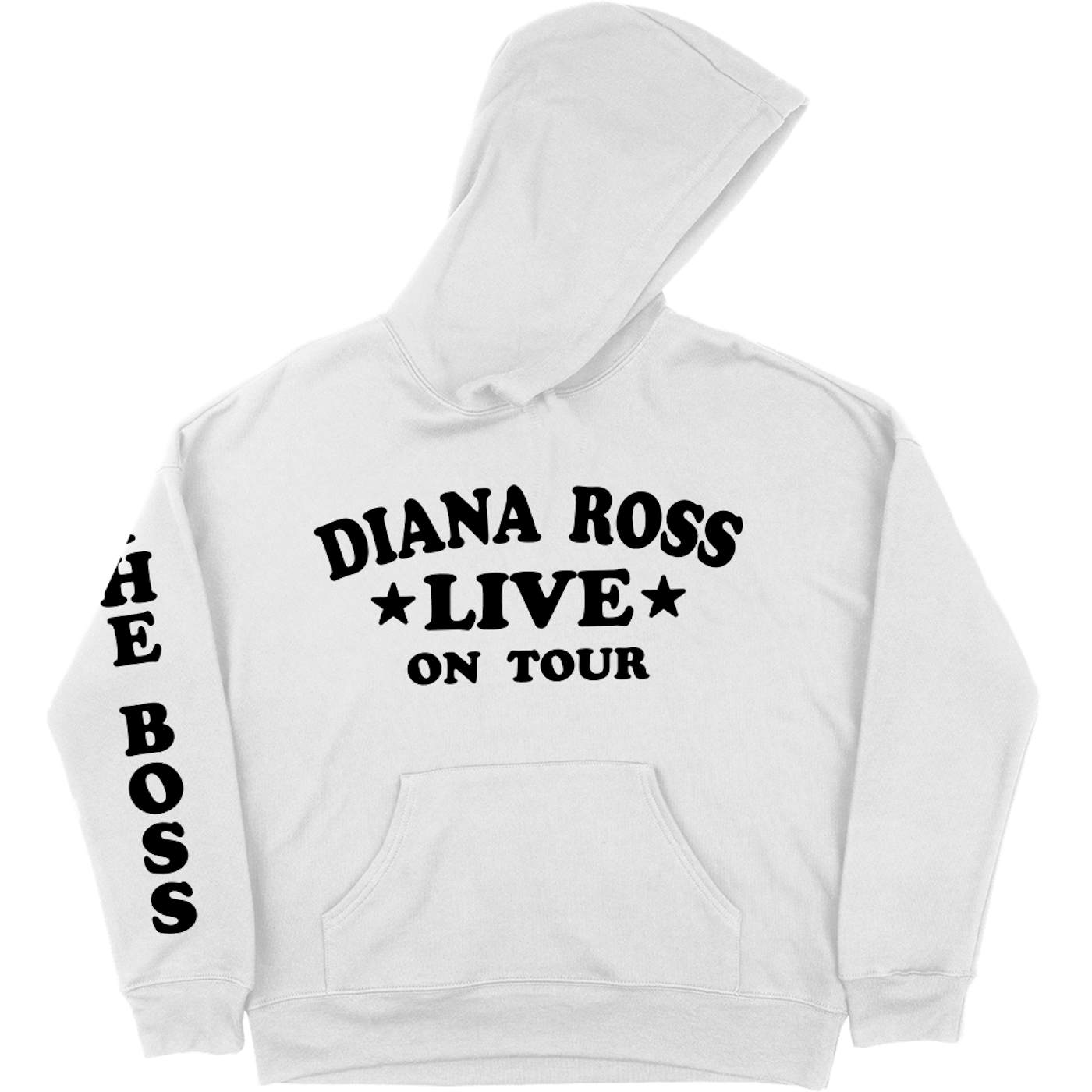 Diana Ross "Live On Tour" Pullover Hoodie in White