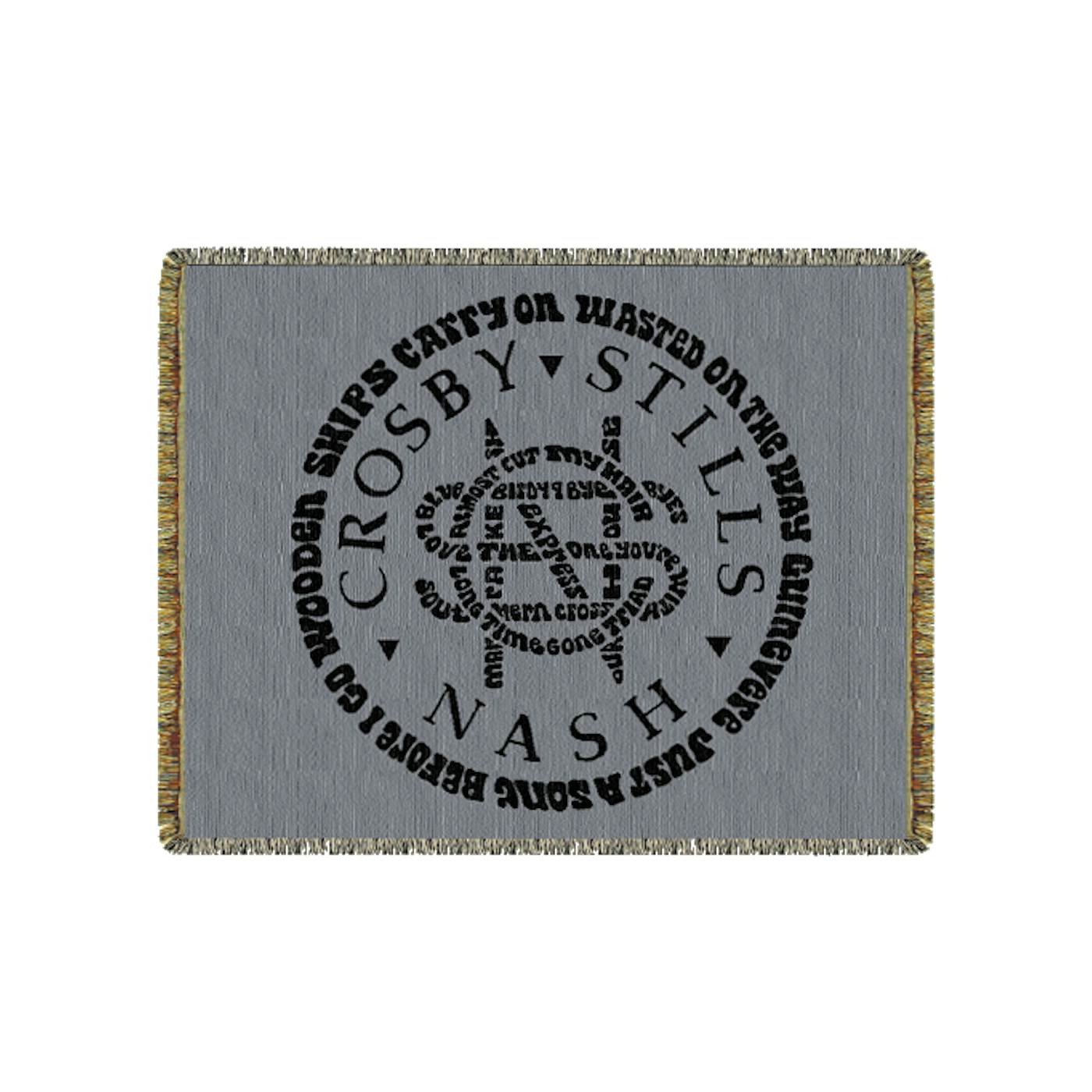 Crosby, Stills & Nash CSN "Initials" Tapestry Blanket