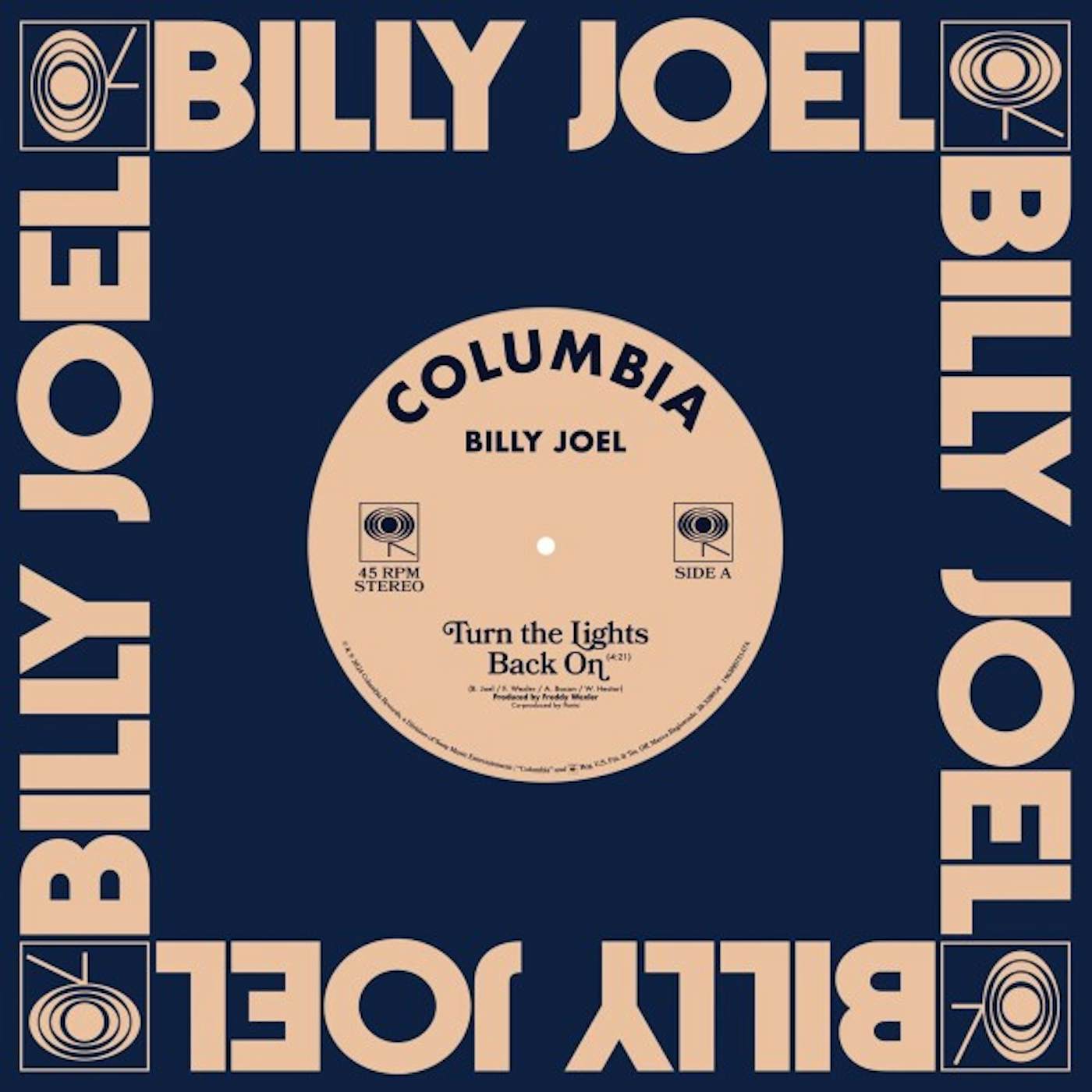 Billy Joel Turn The Lights Back On Limited Edition 7" Vinyl Single