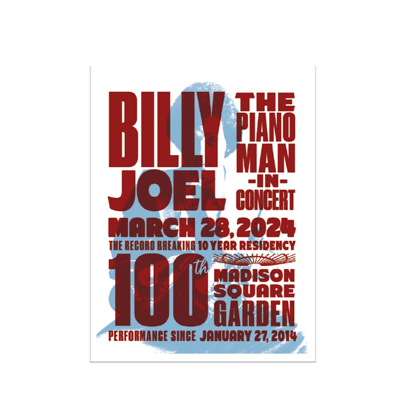 Billy Joel "3-28-24 MSG New York 100th Event" Magnet