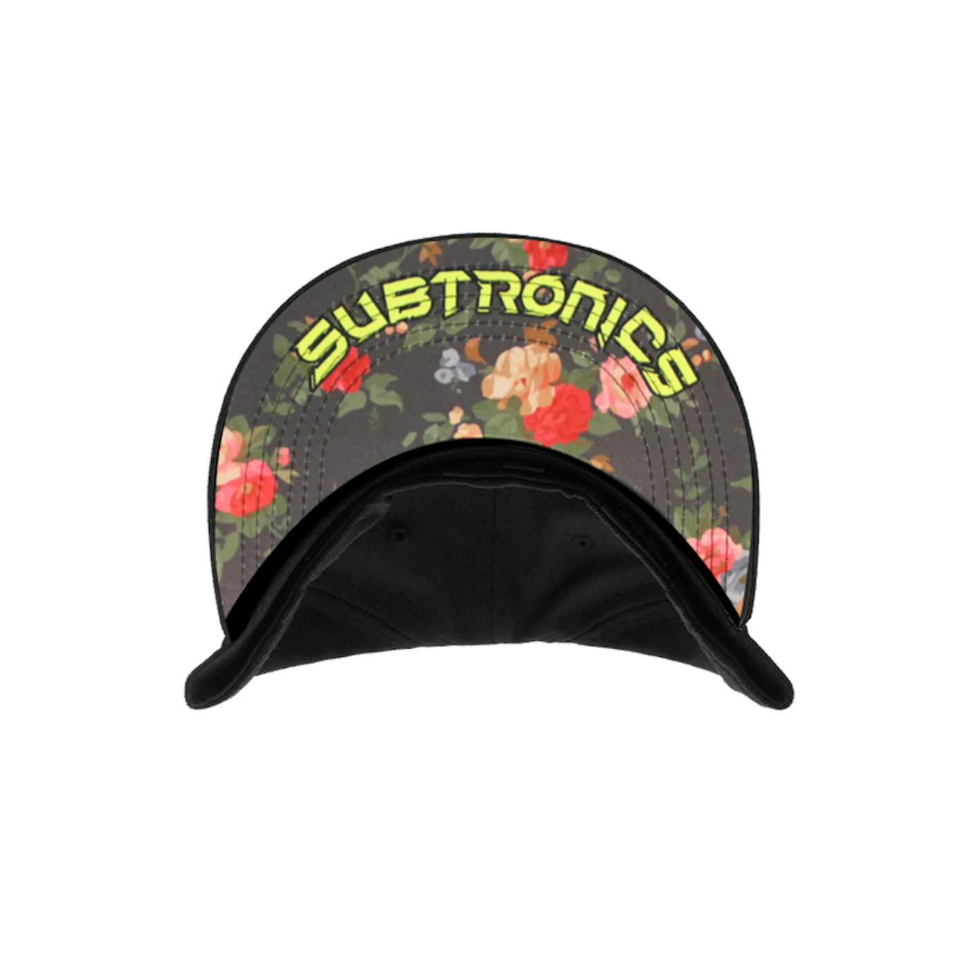 Subtronics Jetpack Snapback (Black w/ Floral Bill)