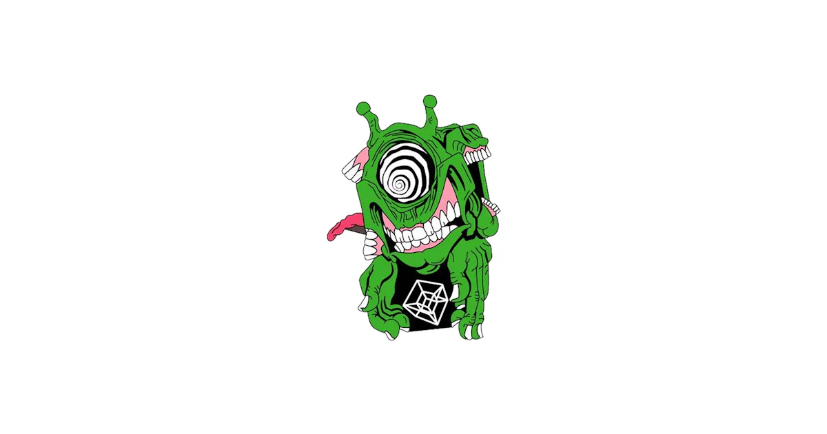 Subtronics x Aaron Brooks Green Cyclops Enamel Pin