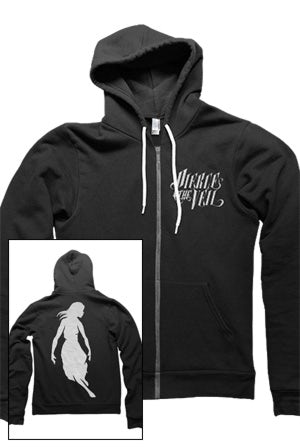 Pierce The Veil Logo Zip Up Hoodie (Black)