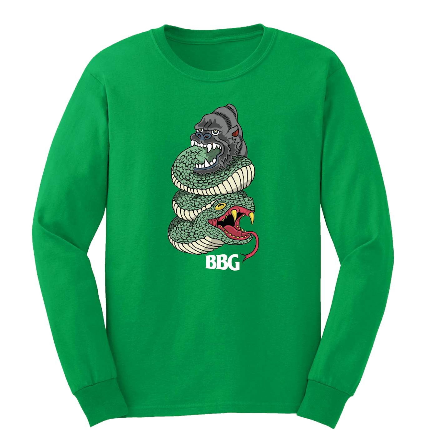 BBG Baby Joe BBG Snake (Green) - Long Sleeve Tee
