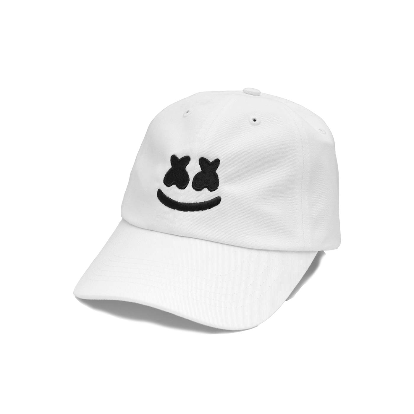 Marshmello Smile Dad Hat — White