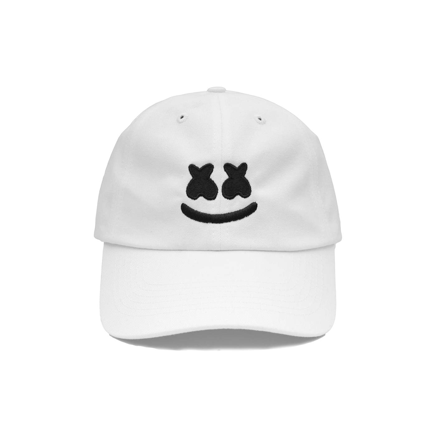 Marshmello Smile Dad Hat — White