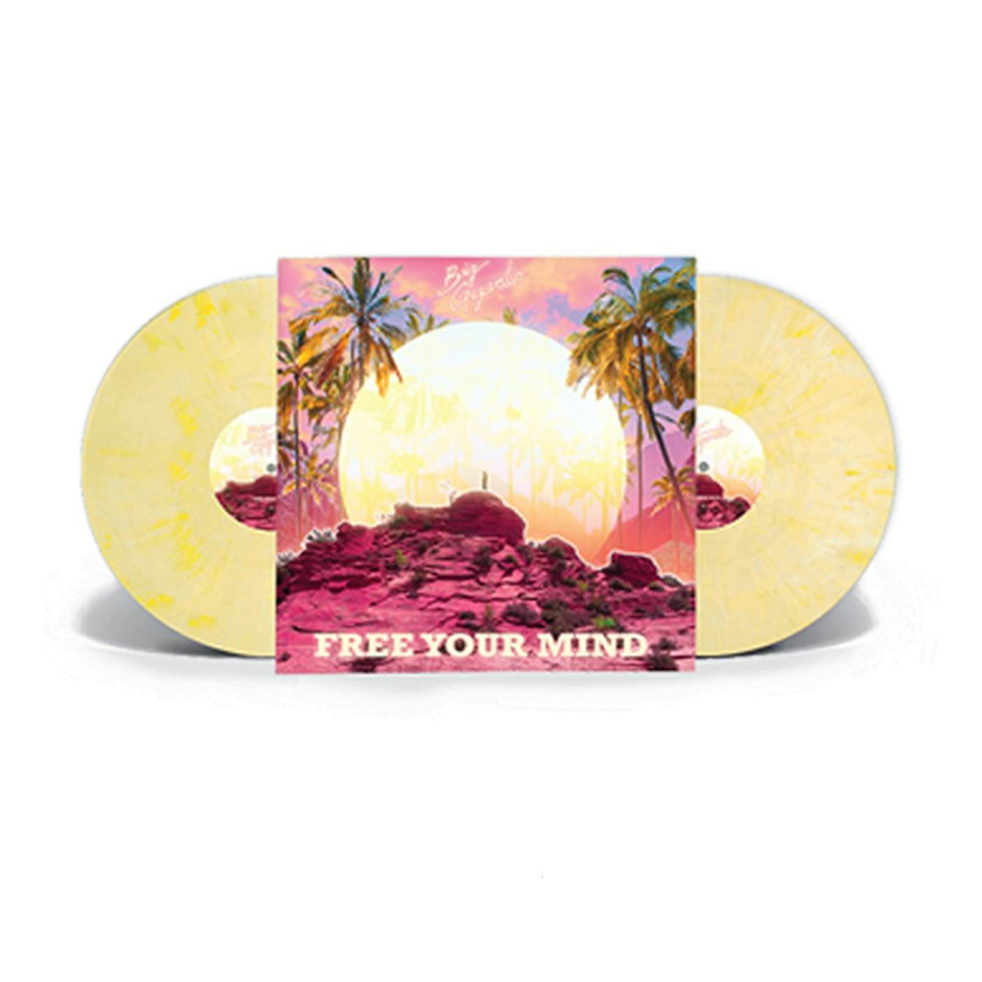 Big Gigantic Free Your Mind Double LP Yellow And White Marbled Vinyl