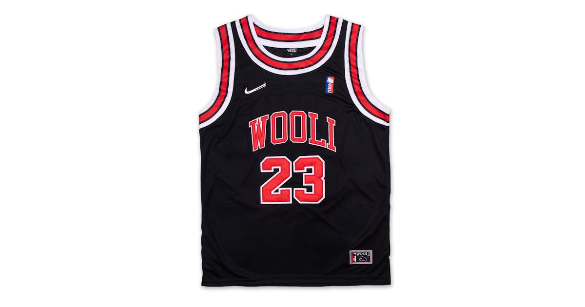 Wooli Black Chicago Basketball Jersey