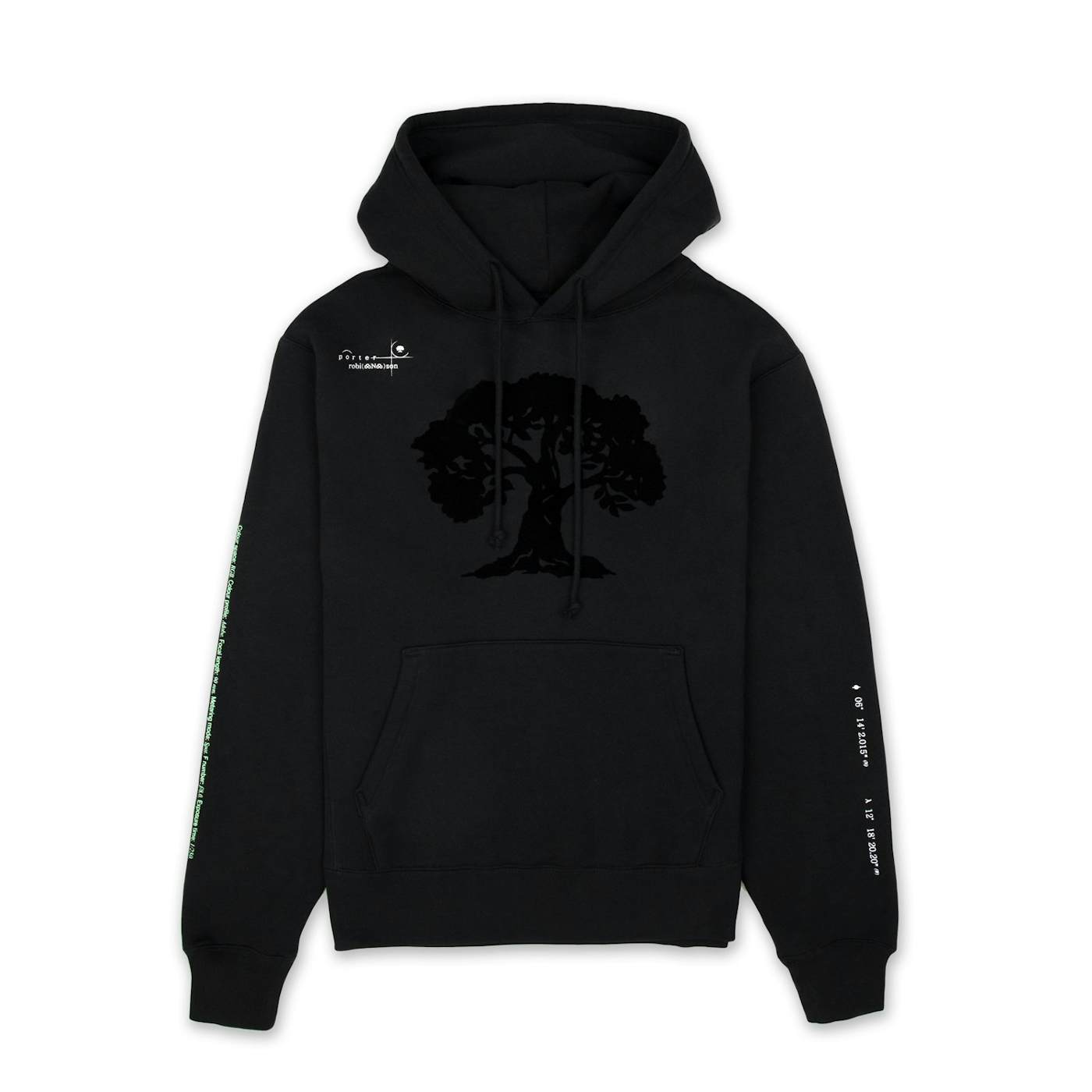 Porter Robinson velvet patch tree hoodie