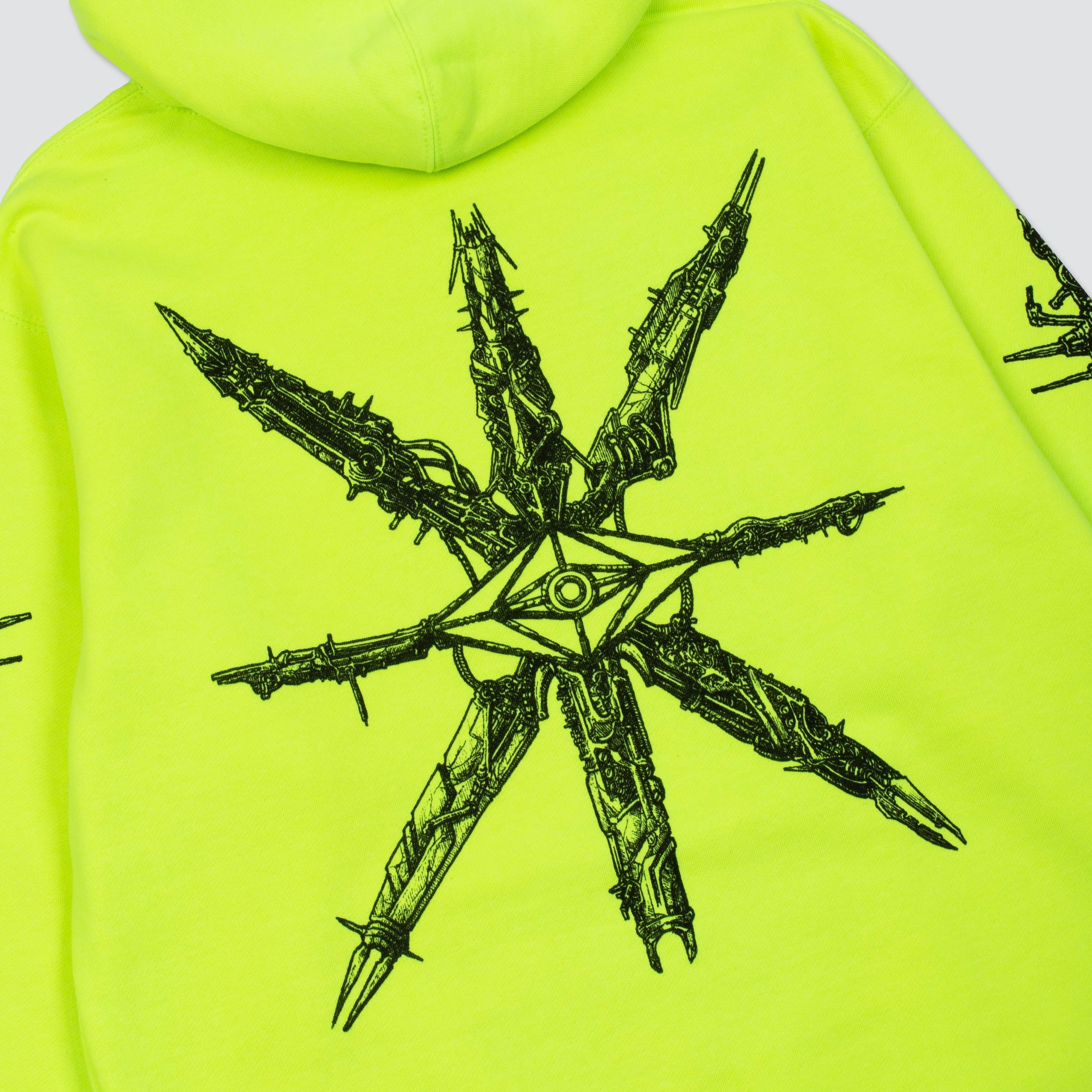 SLANDER Neon Mechanical Hoodie Lightweight