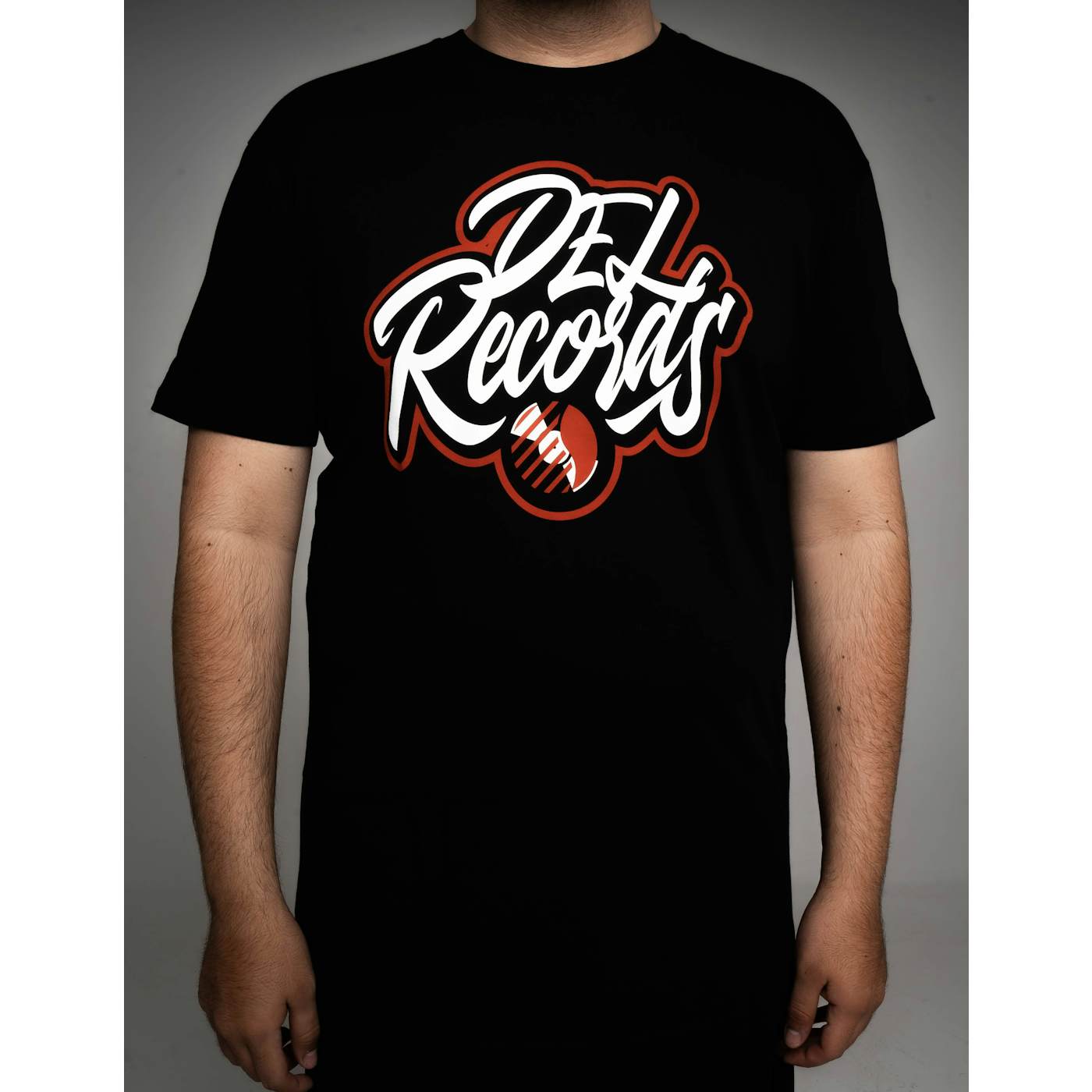 DEL Records DR Stacked Tee