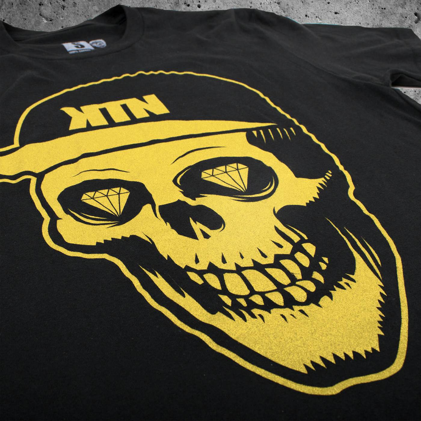 Kill The Noise 'Skull' T-Shirt - Gold Flake