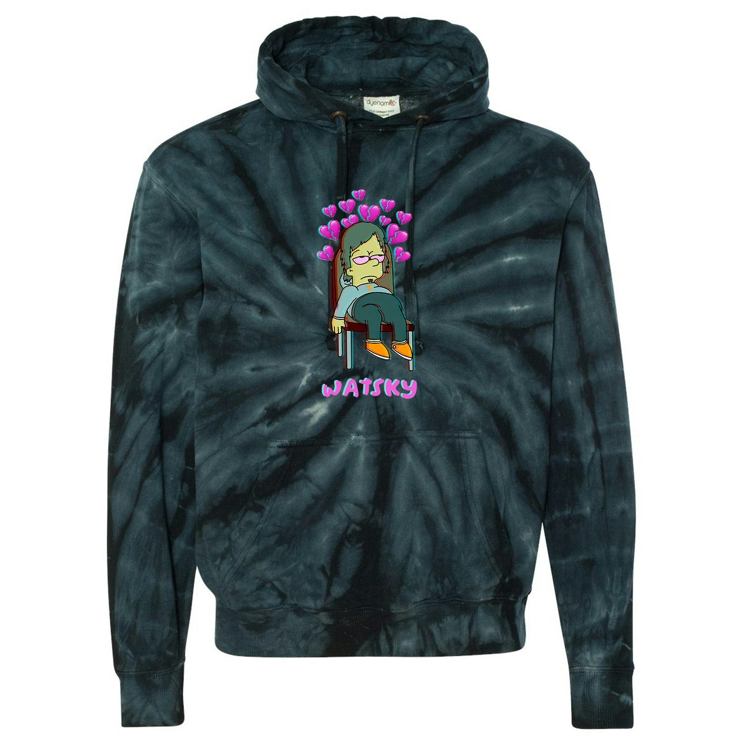 tie dye hoodie j cole