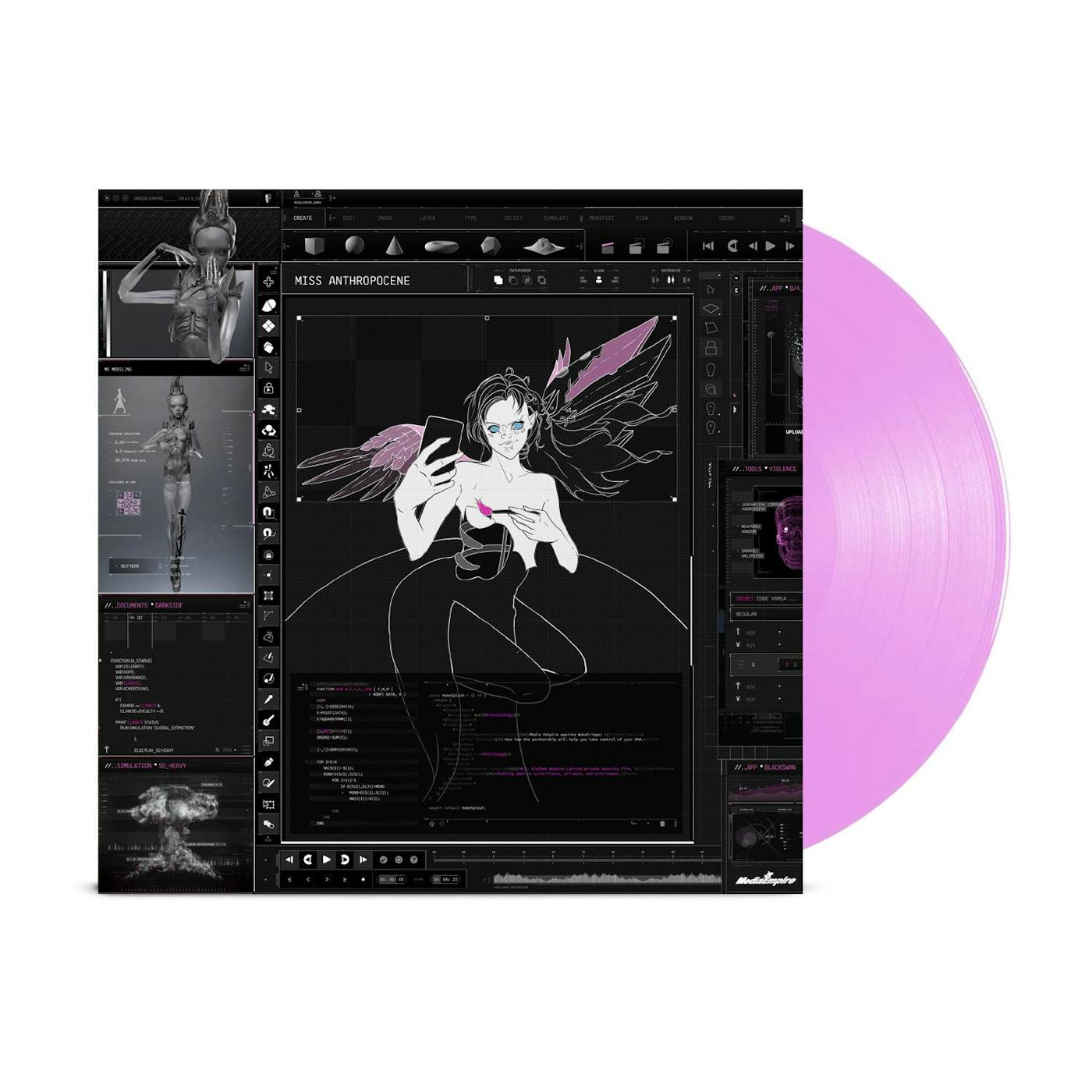 Grimes Miss Anthropocene LP (Translucent Pink) (Vinyl)