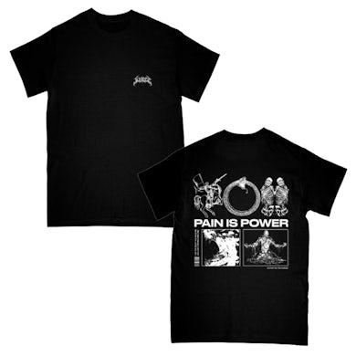 Justice For The Damned Pain Is Power Tee (Black)