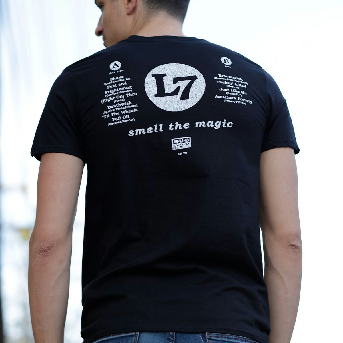 L7 Smell the Magic Vintage Album T-Shirt (Black)