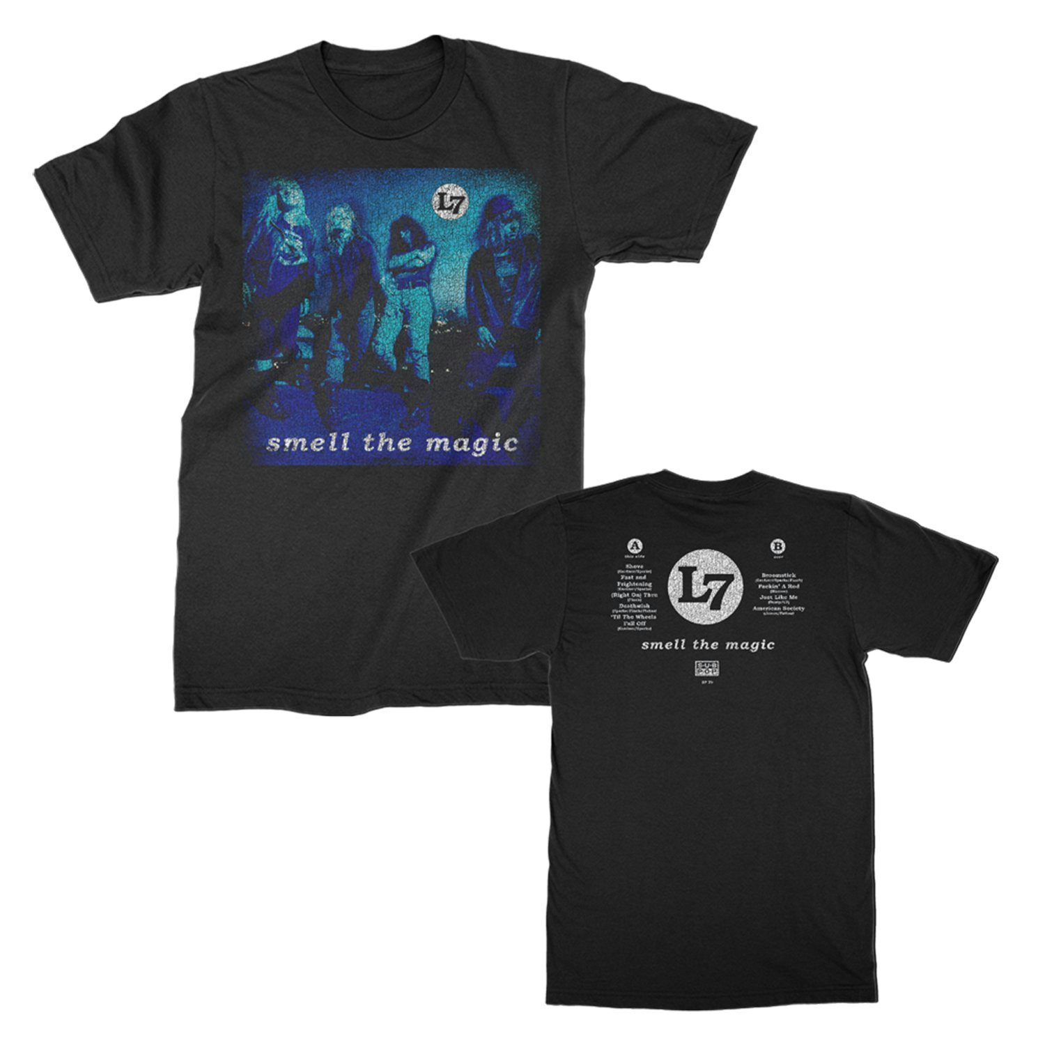 L7 Smell the Magic Vintage Album T-Shirt (Black)