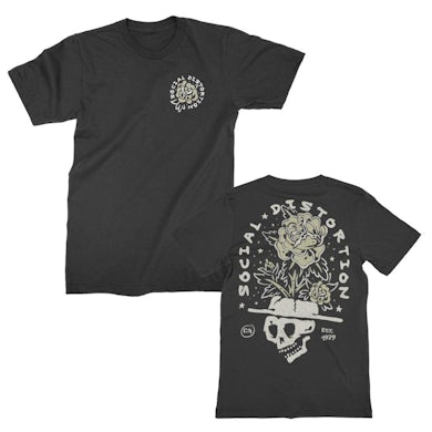Social Distortion Skull Flower T-Shirt (Black)