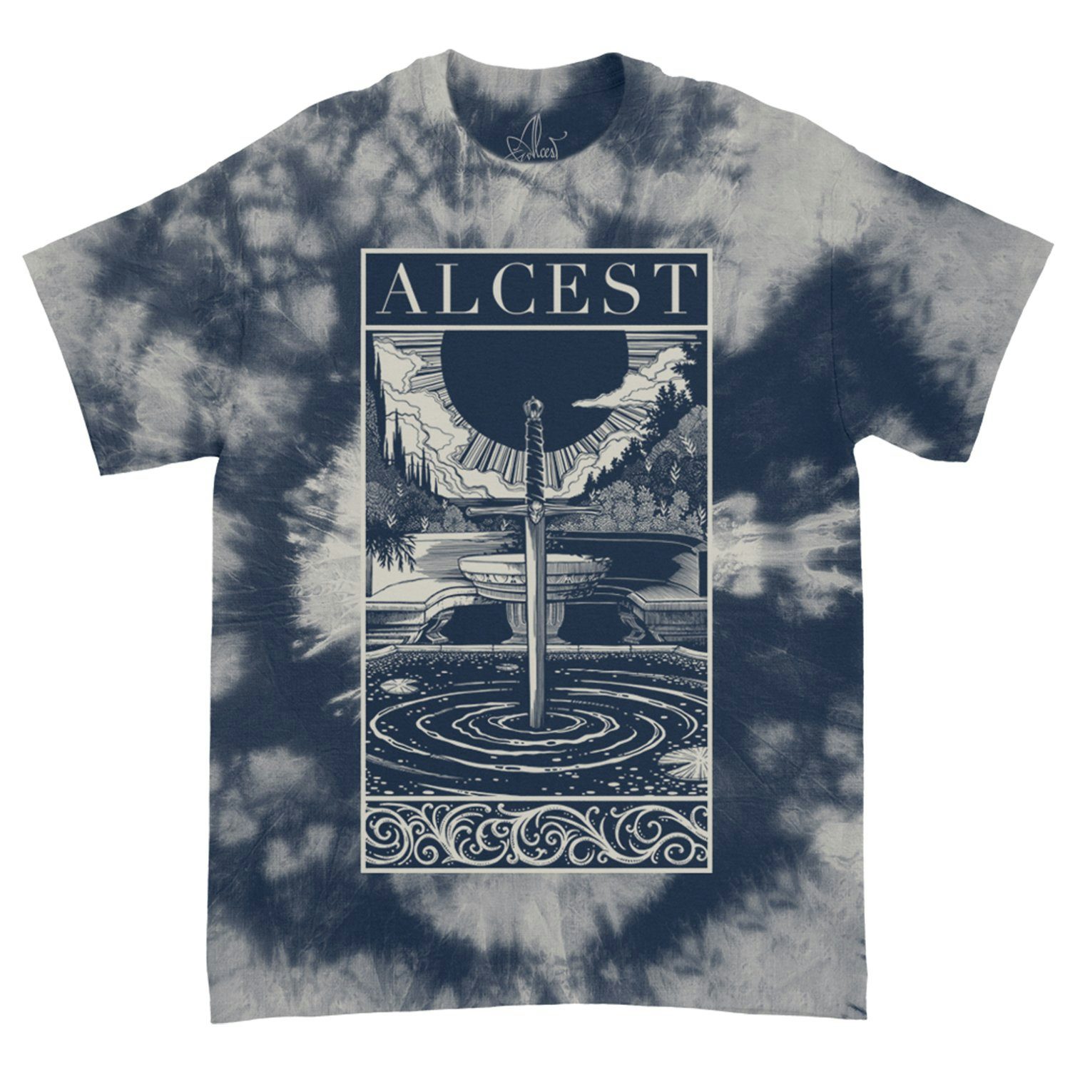 Alcest Spiritual Logo Framed Tie Dye T 