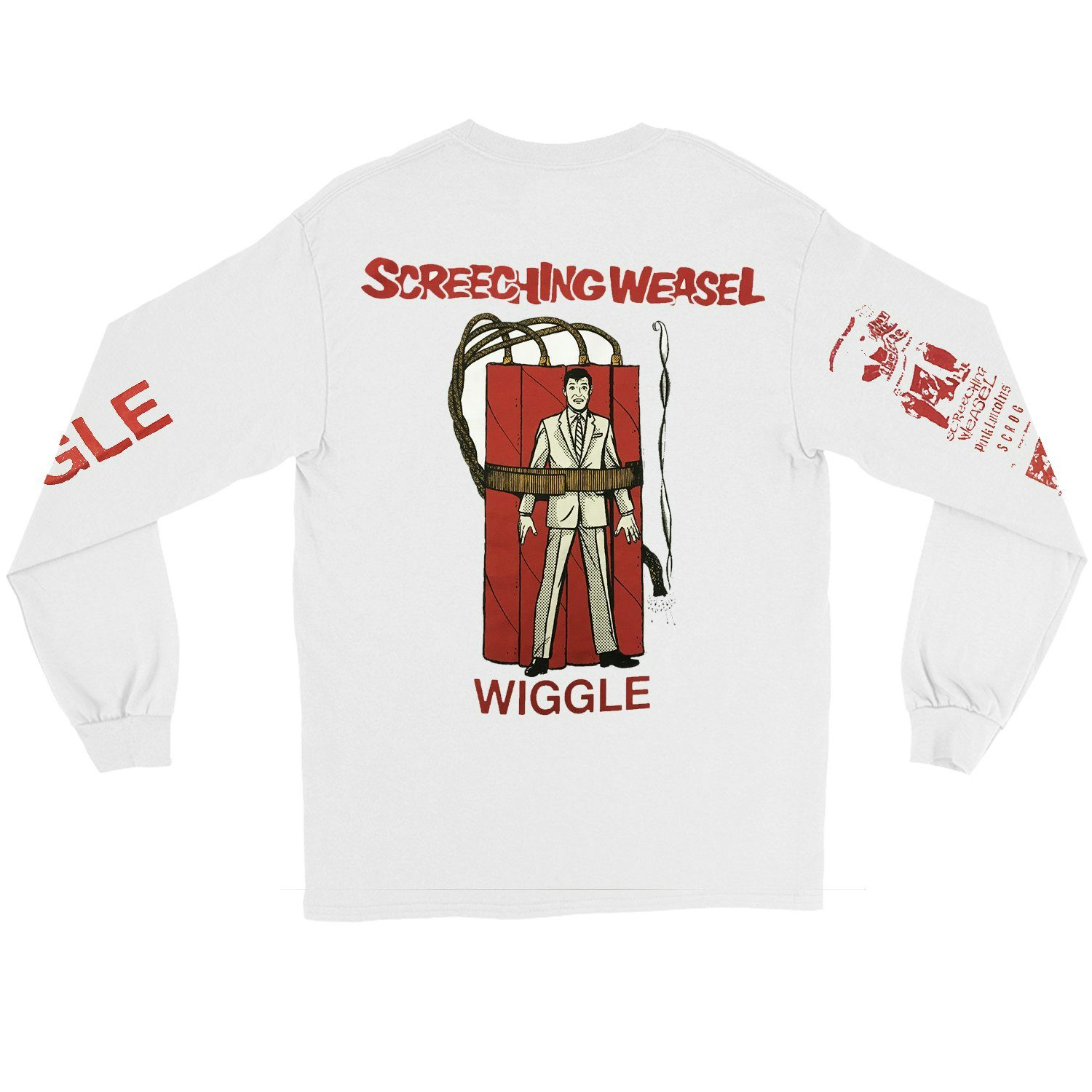 Screeching Weasel Wiggle Longsleeve (White)