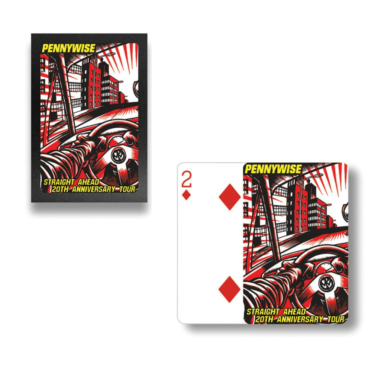 Pennywise Straight Ahead 20th Anniversary Tour Playing Cards