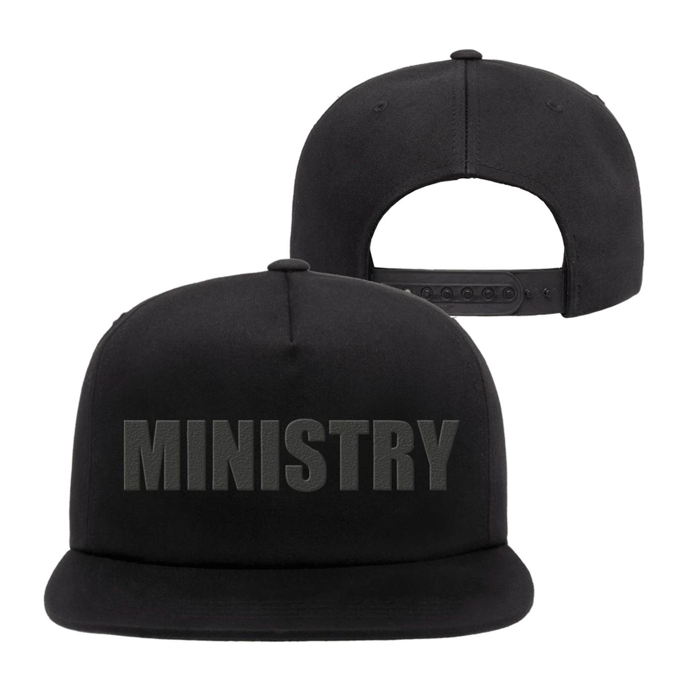 Ministry Bold Logo Snap Back Hat (Black)