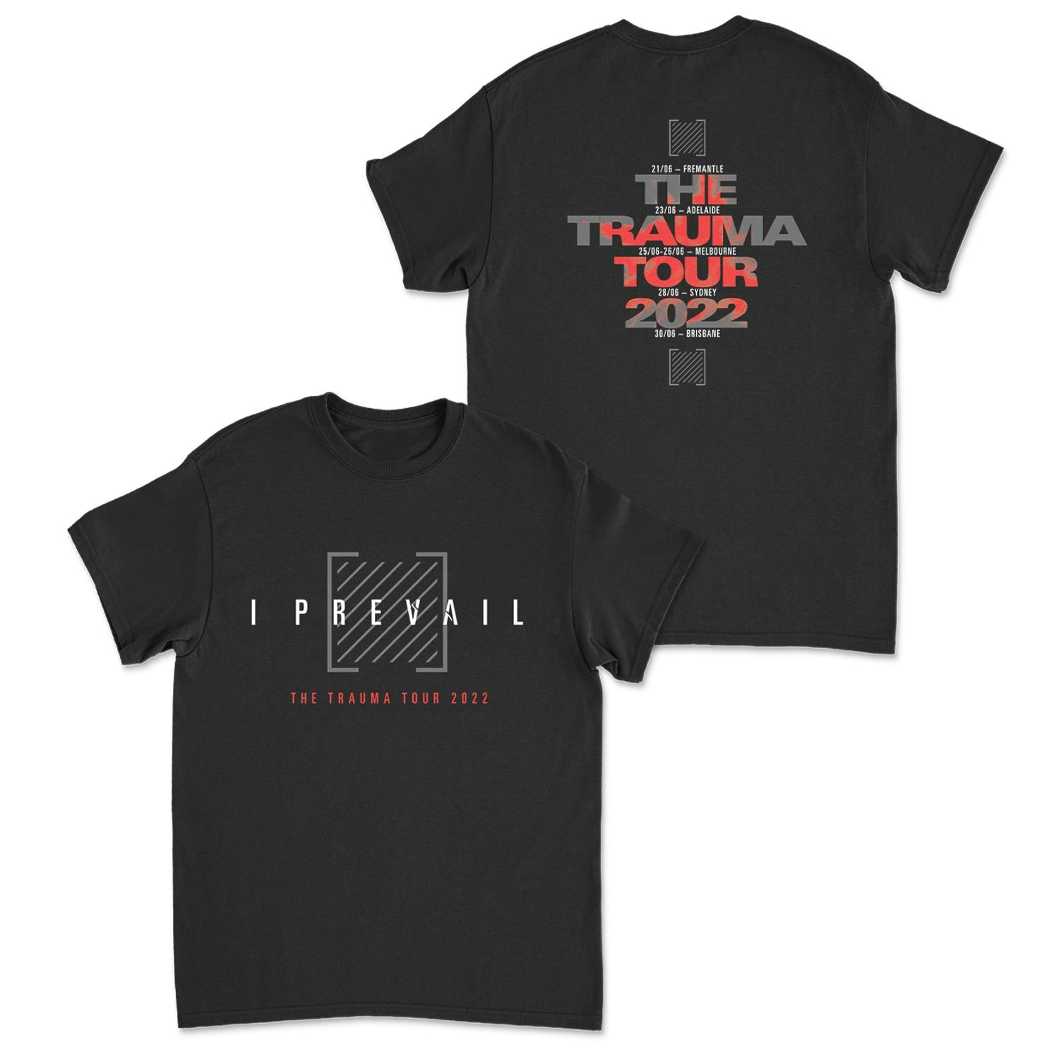 I Prevail Trauma Tour 2022 TShirt (Black)