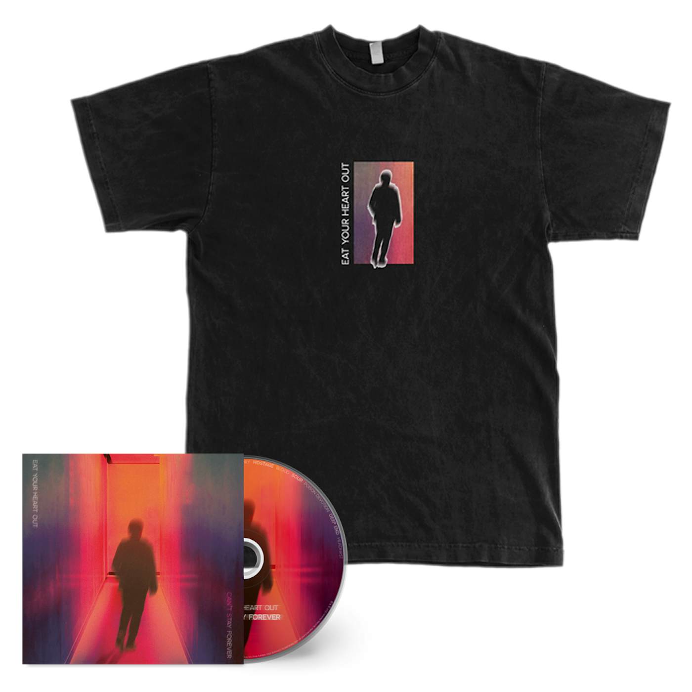 Eat Your Heart Out Can't Stay Forever CD + Tee (Black)