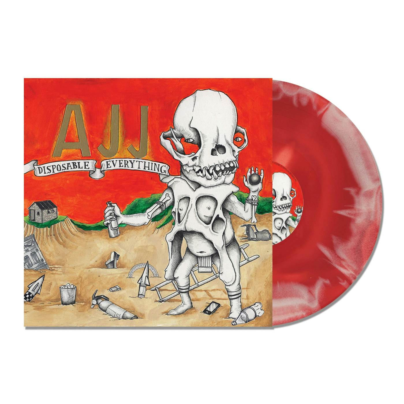 AJJ Disposable Everything LP (Death Machine Vinyl)