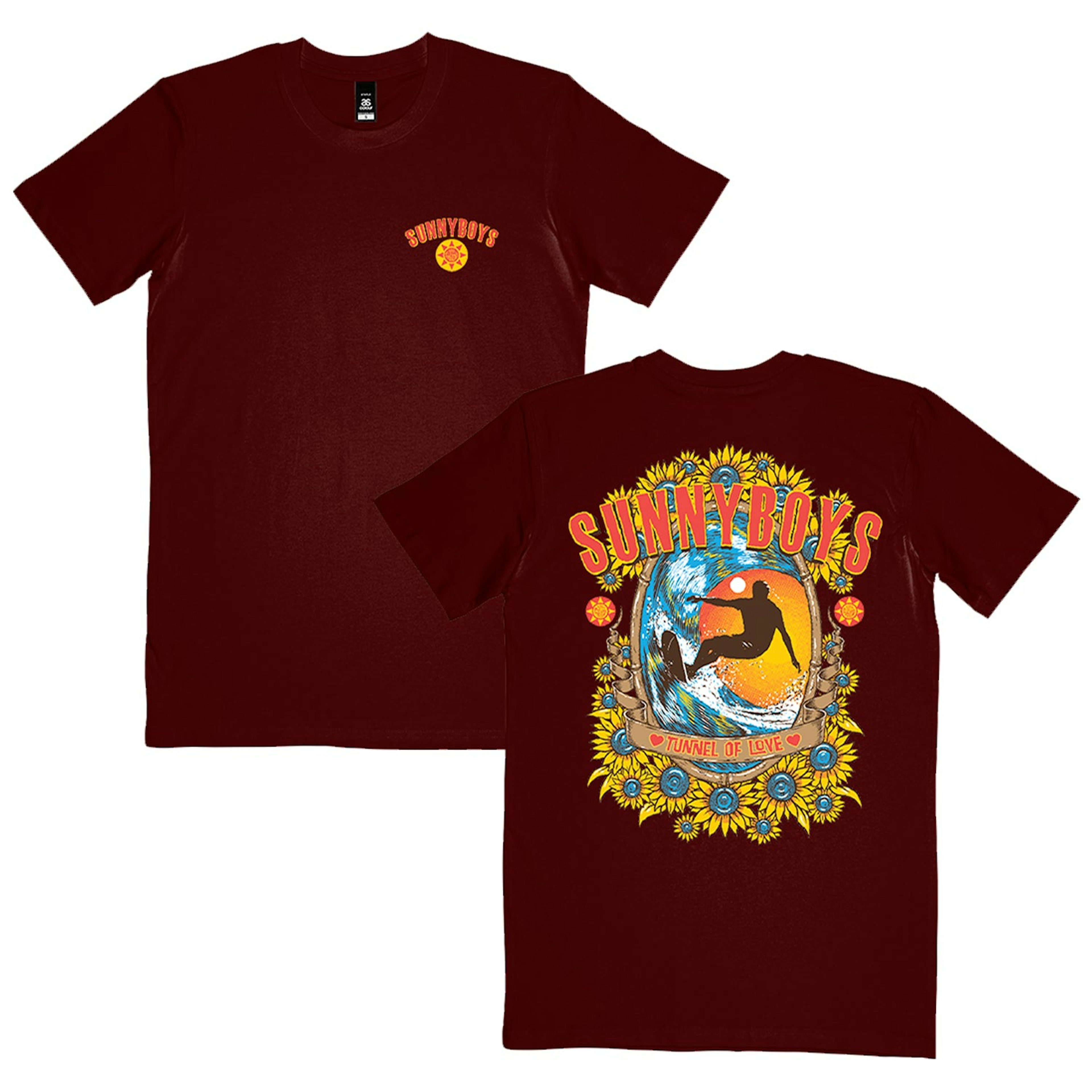 Sunnyboys Tunnel Of Love T-Shirt (Burgundy)