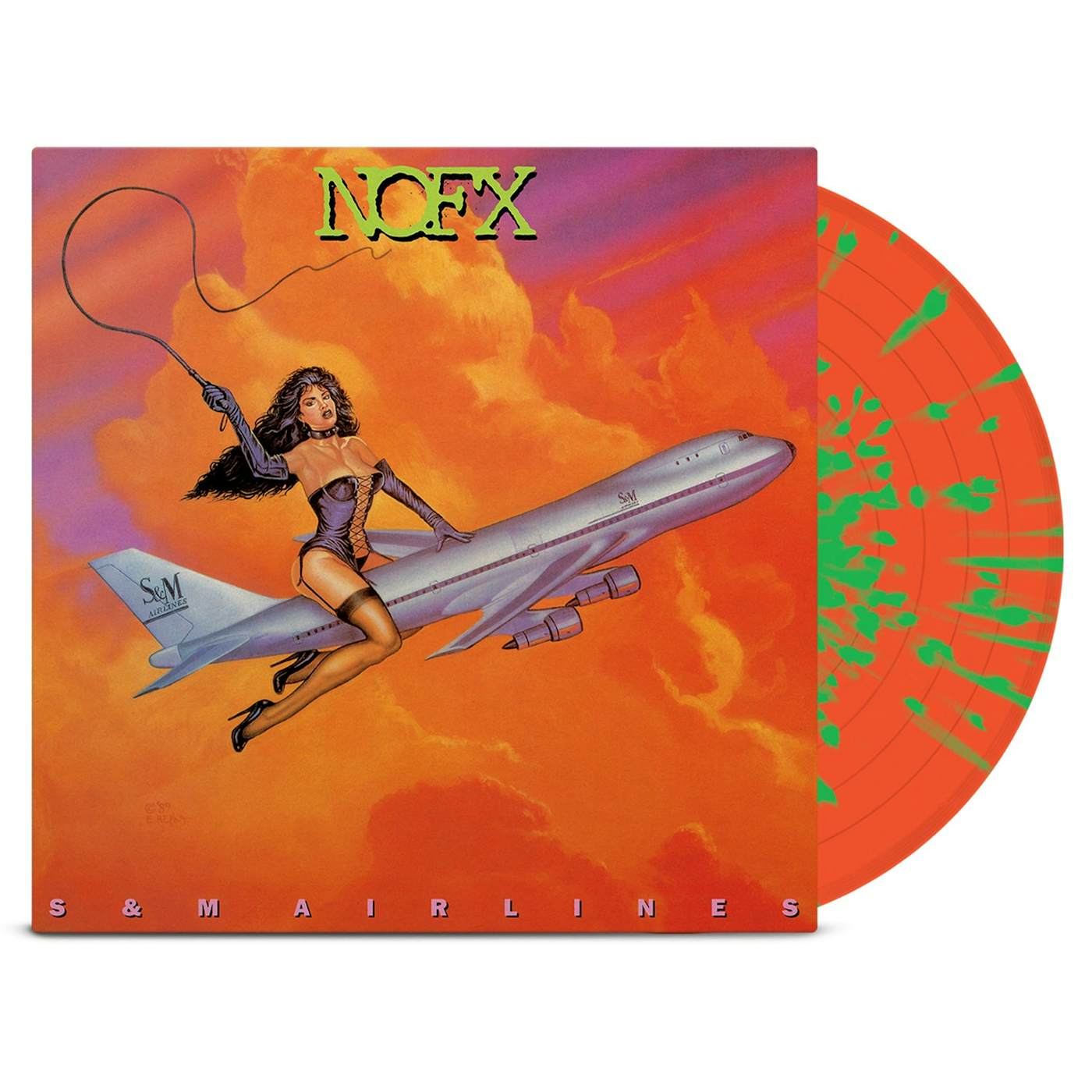 NOFX S&M Airlines LP (Neon Orange w/Neon Green Splatter Vinyl)