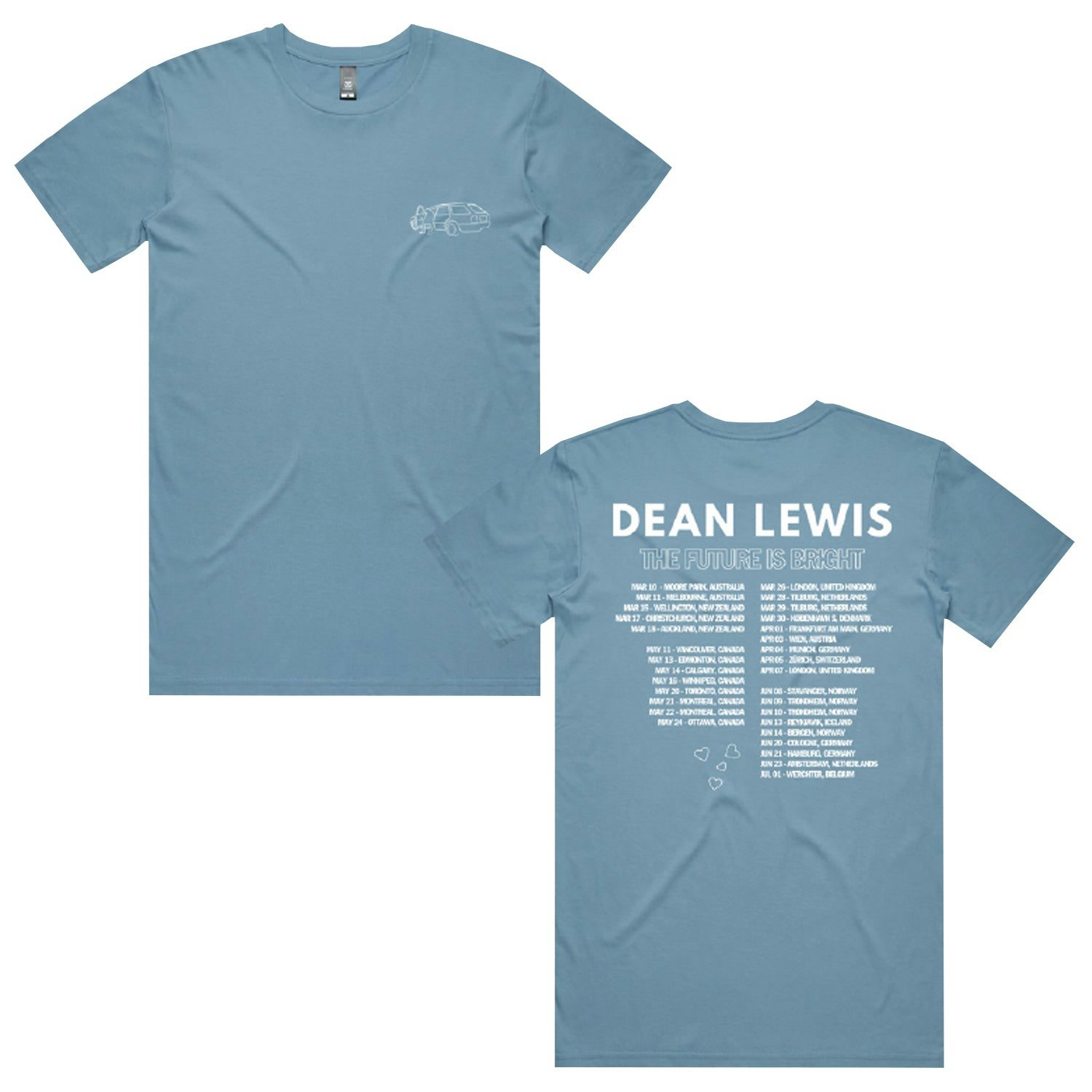 Dean Lewis Future is Bright T Shirt Petrol Blue 40.88 20.44