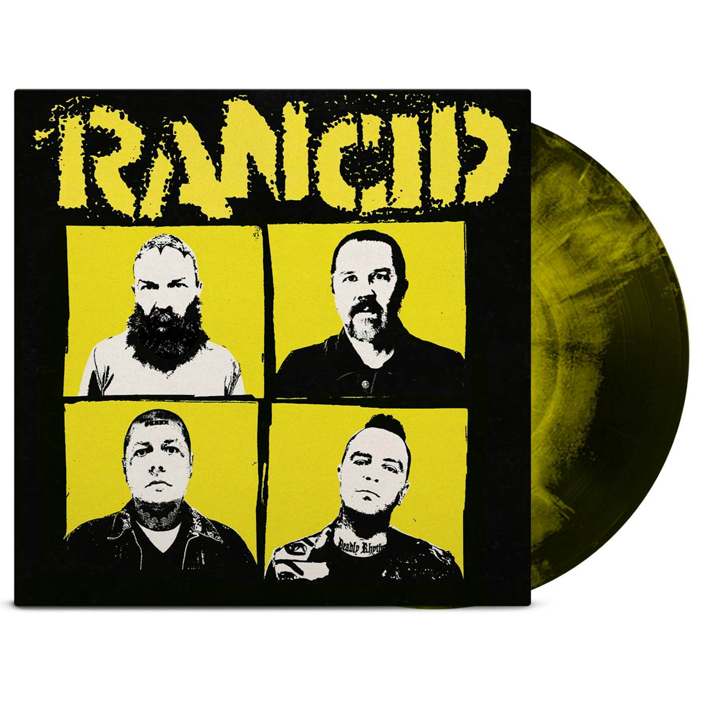 Rancid Tomorrow Never Comes LP (Galaxy Solid Black & Yellow Vinyl)