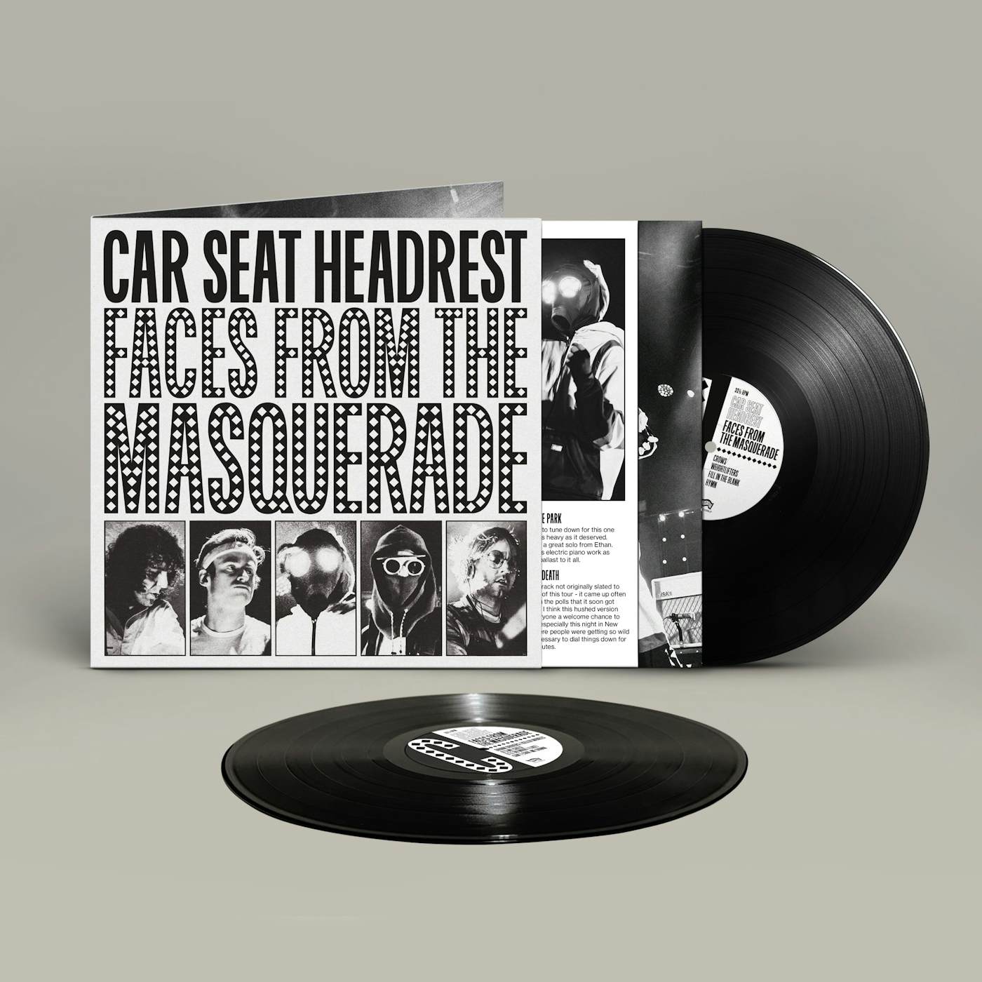 Car Seat Headrest Faces From The Masquerade 2LP (Black Vinyl)