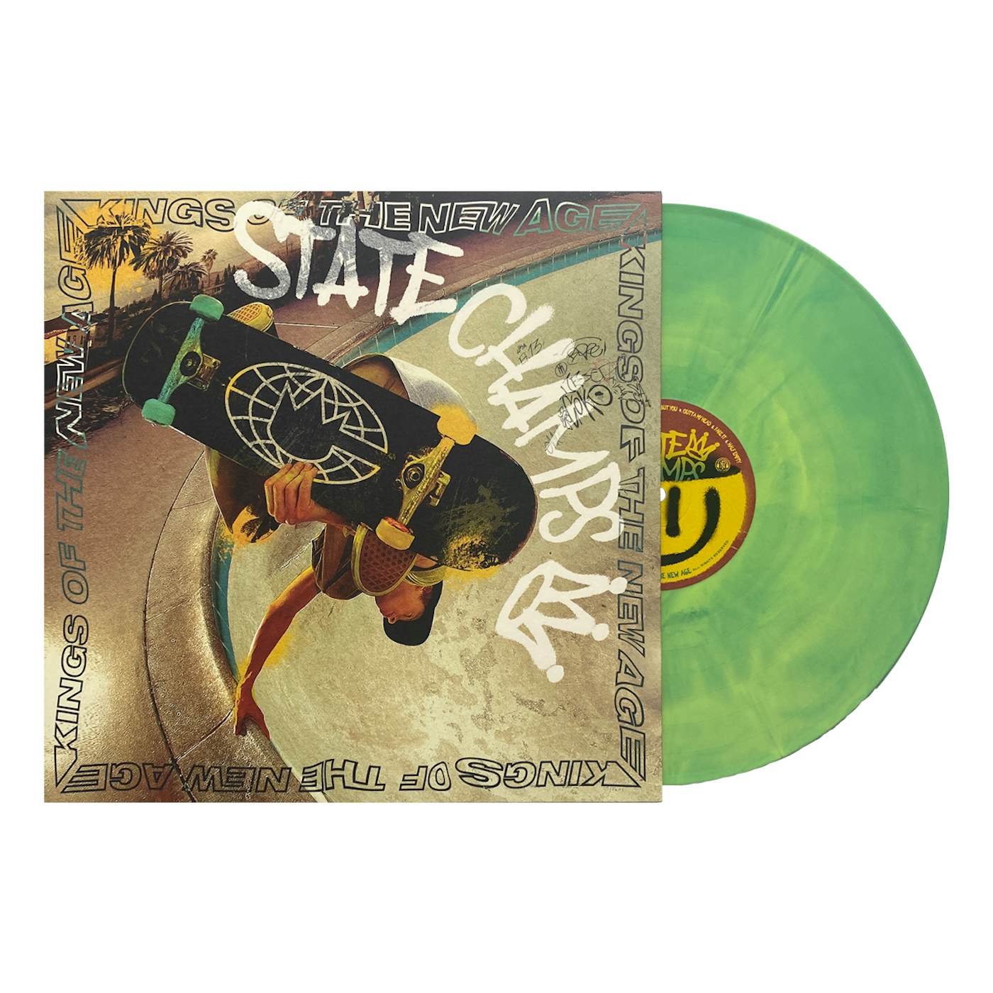 State Champs Kings Of The New Age LP (Easter Yellow and Sea Blue Galaxy Vinyl)