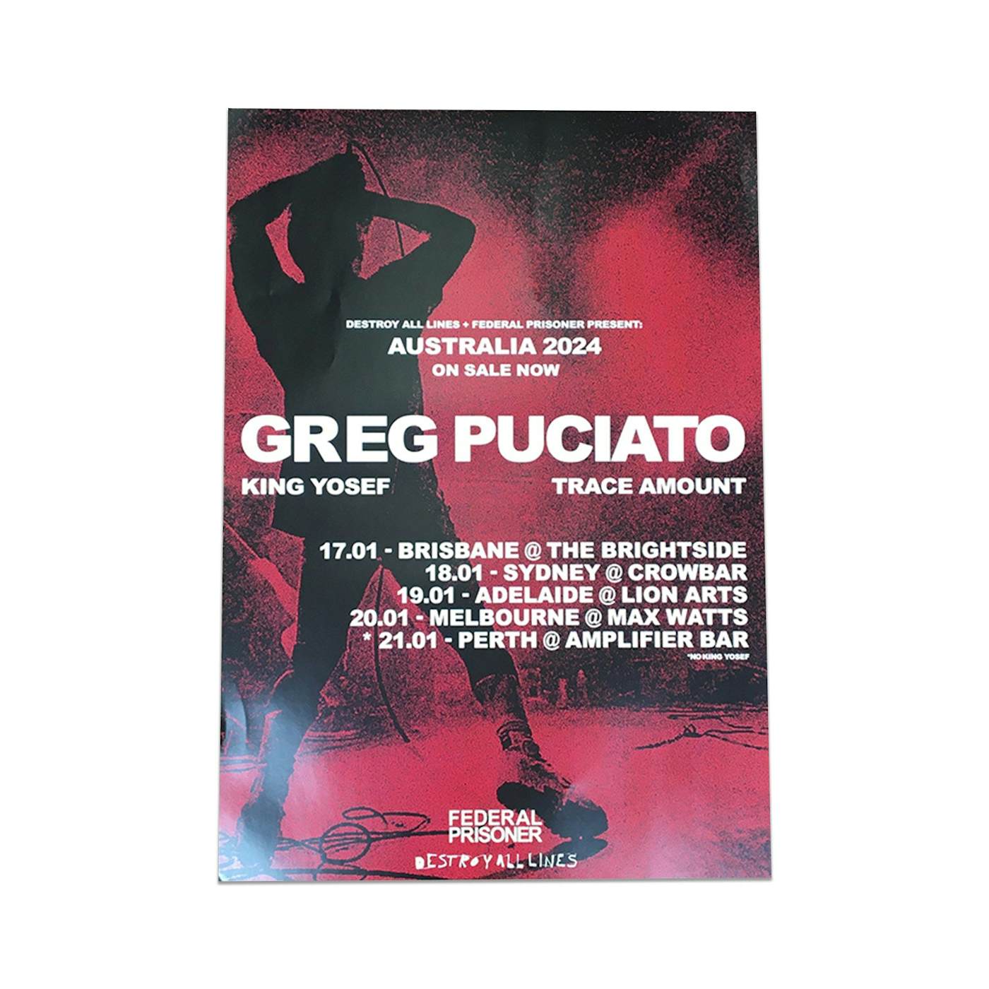 Greg Puciato Australian Tour Poster (A2)