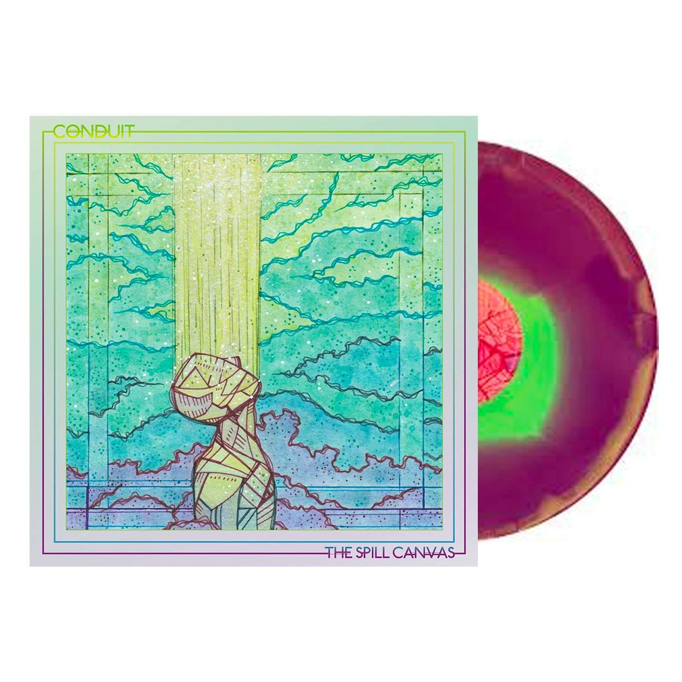 The Spill Canvas Conduit 12" Vinyl (Green in Purple)