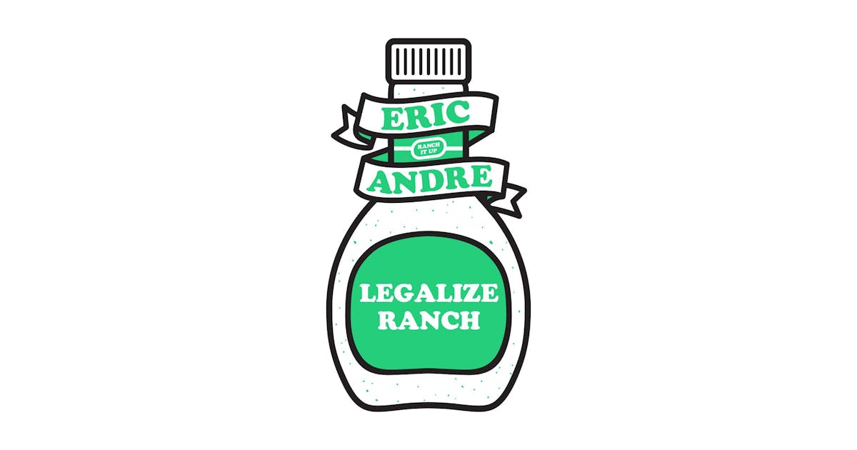 Eric Andre | Legalize Ranch Bottle Sticker
