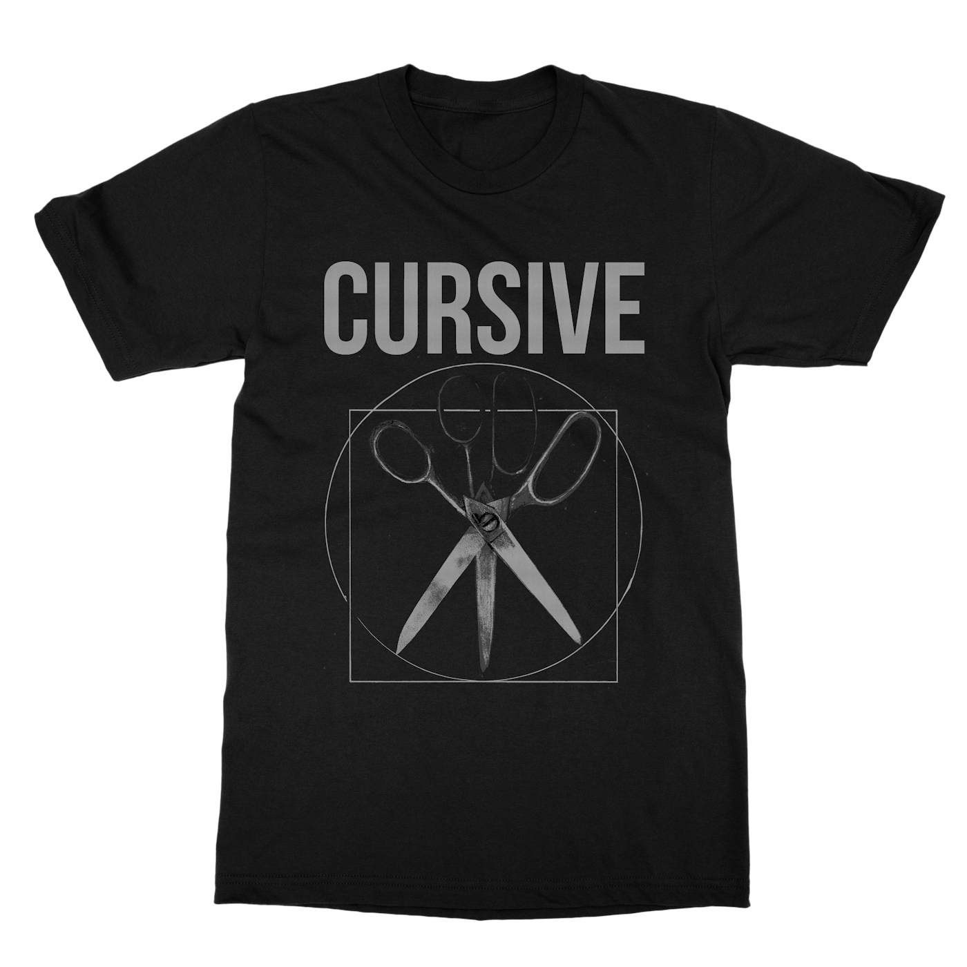 Cursive | Get Fixed Silver T-Shirt