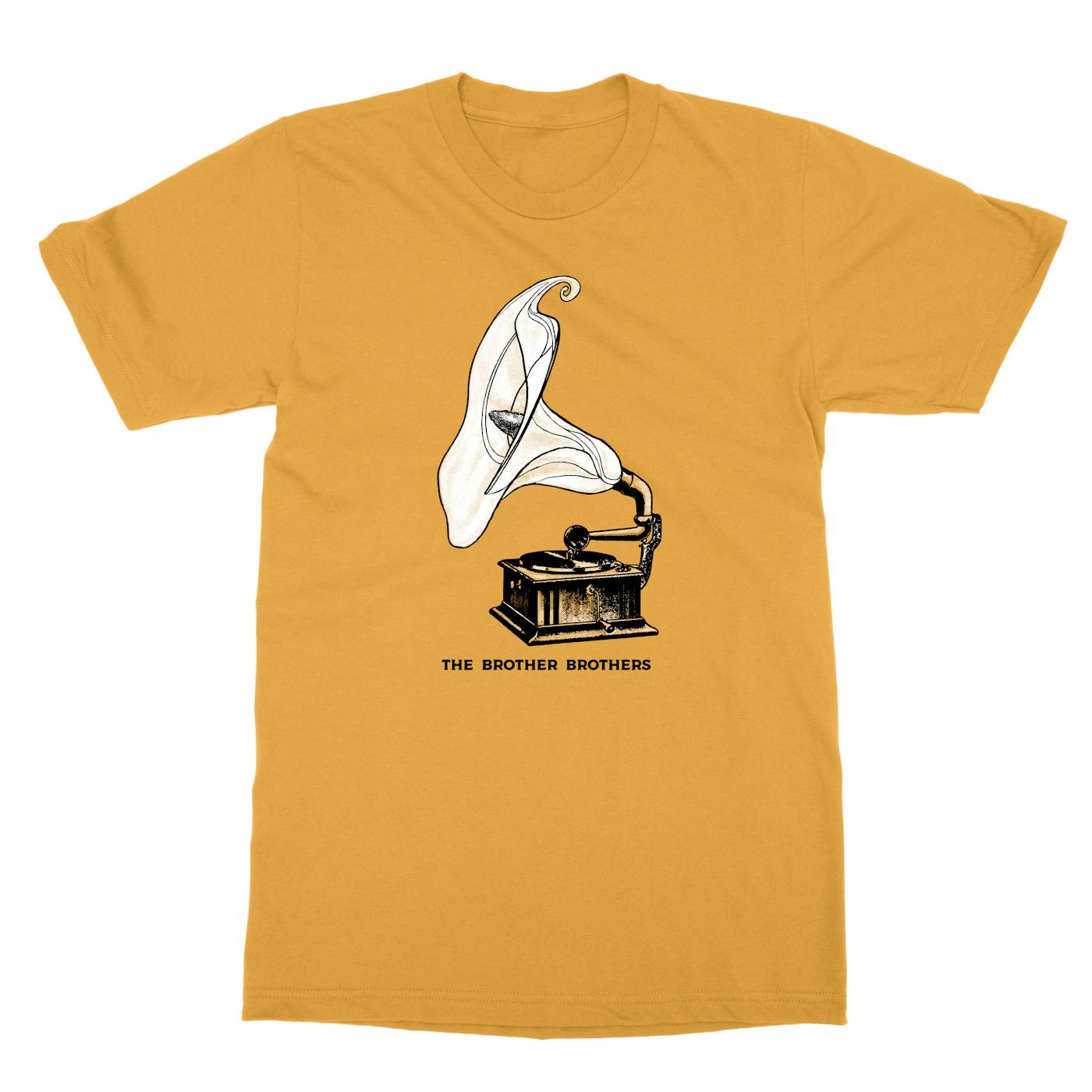 The Brother Brothers | Gramophone T-Shirt - Mustard