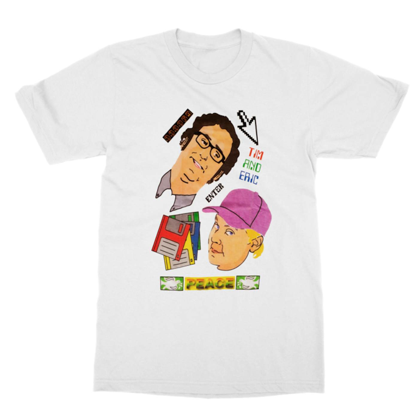 Tim and Eric Peace Heads T-Shirt $20.00