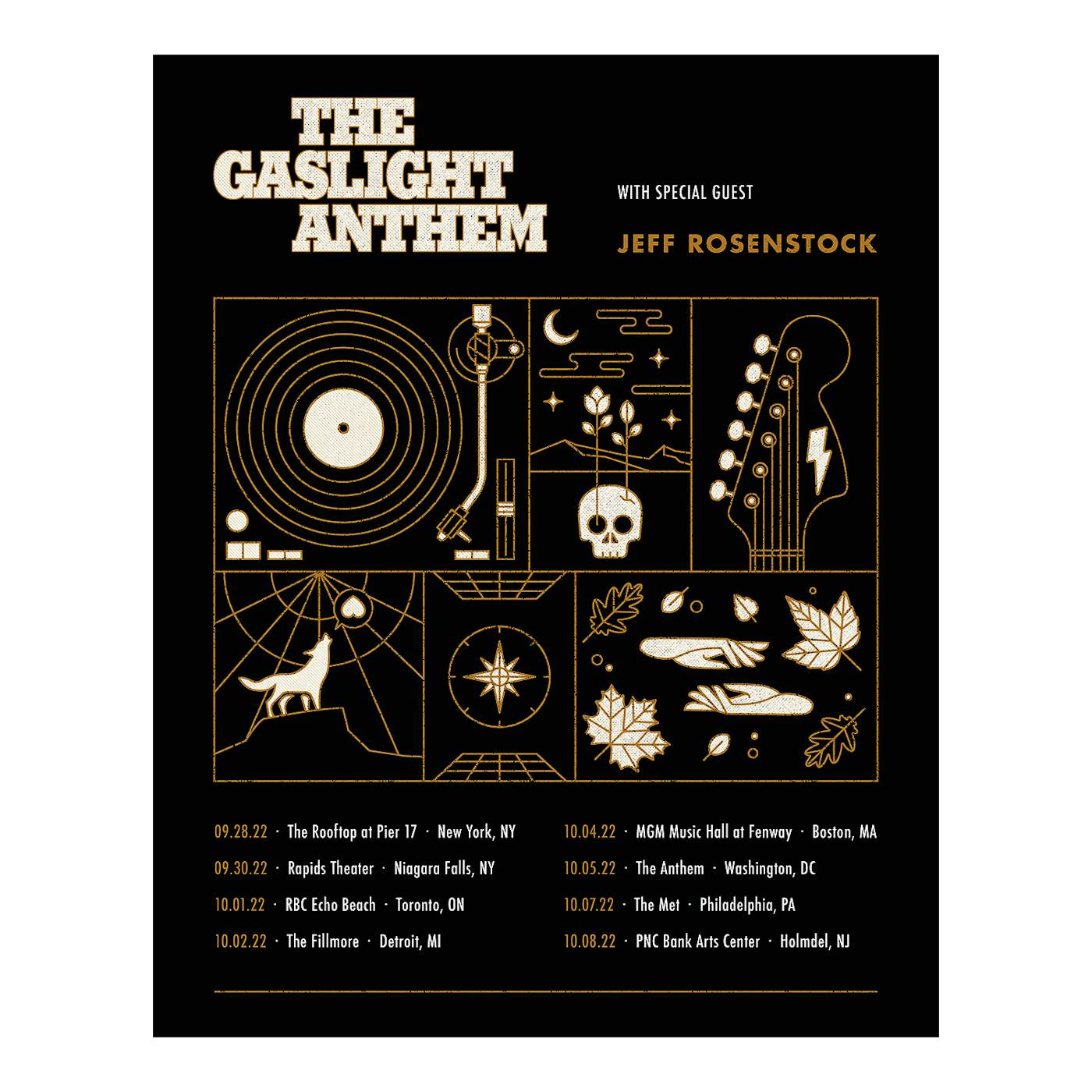 The Gaslight Anthem | 2022 Tour Poster
